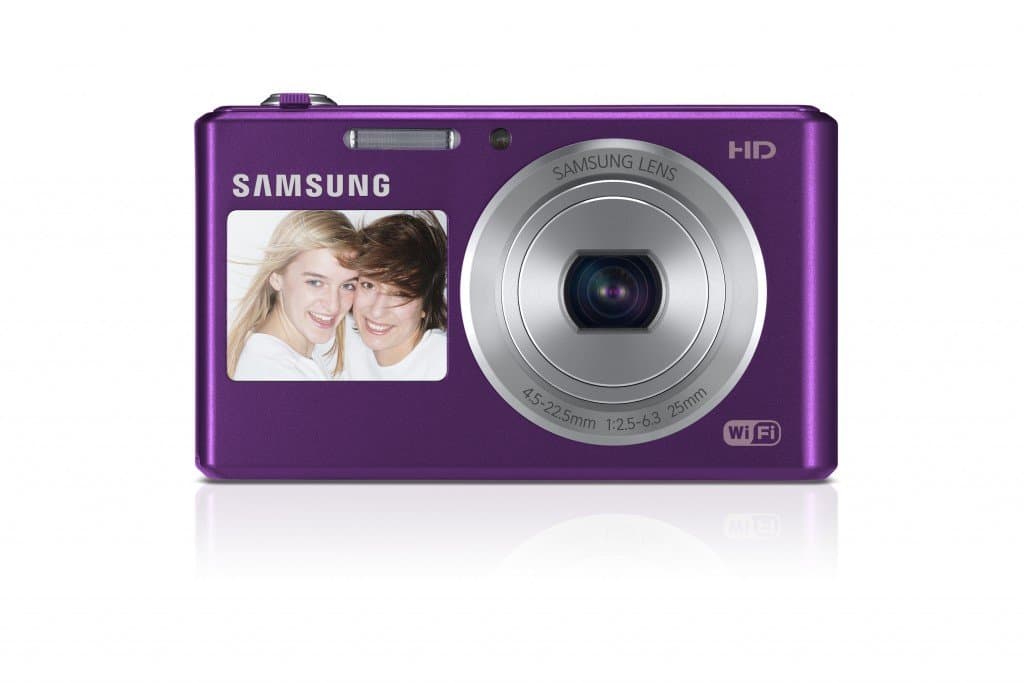 Samsung DV150F 16.2MP Smart WiFi Digital Camera with 5x Optical Zoom and 2-Inch front and 3-Inch Rear Dual LCD Screens Violet (Renewed)
