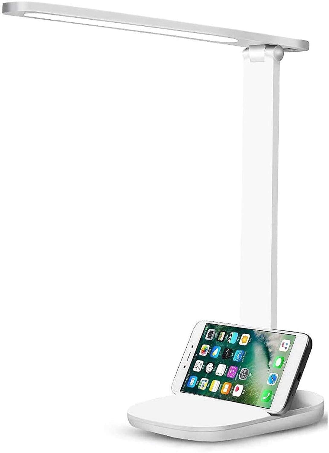 LED Desk Lamp,Dimmable Daylight Lamp Eye-Caring Table Lamps with USB Charging Port Table Lamp for Reading,Study,Bedroom,Office