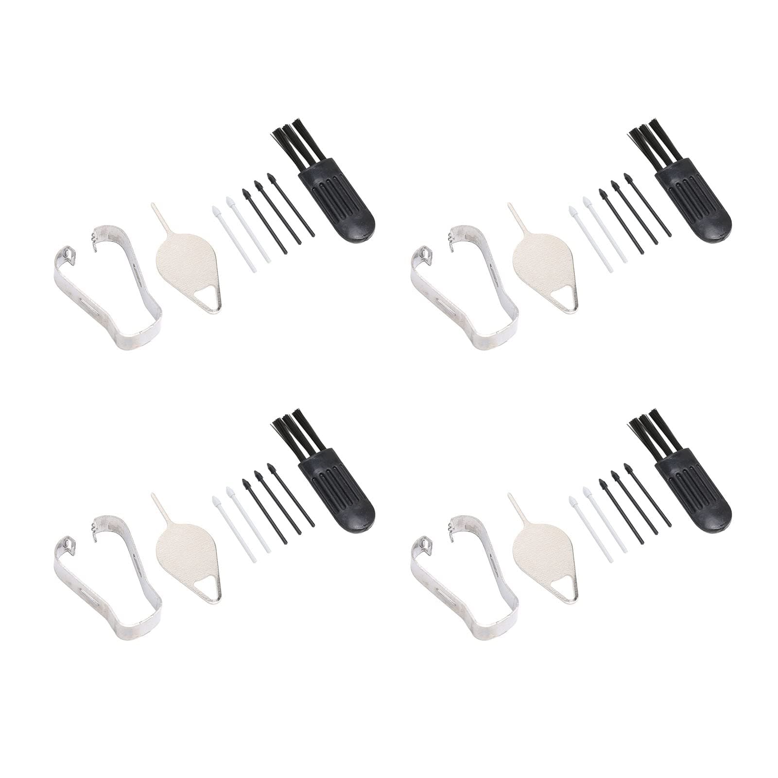 Touch Stylus Pen Tips, Wear Resistance Easy To Install ABS Material Tablet Pen Tips Replacement Refill for Samsung Tablet S7 FE 12.4 Inch T733 black+grey