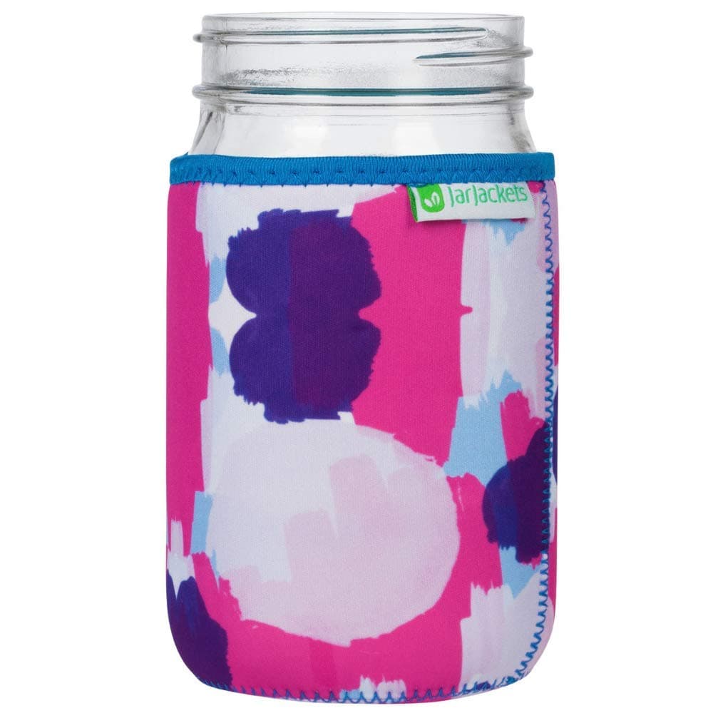 JarJackets Neoprene Mason Jar Protector Sleeve - Fits 32oz (1 quart) Jars (1, Aquamarine)