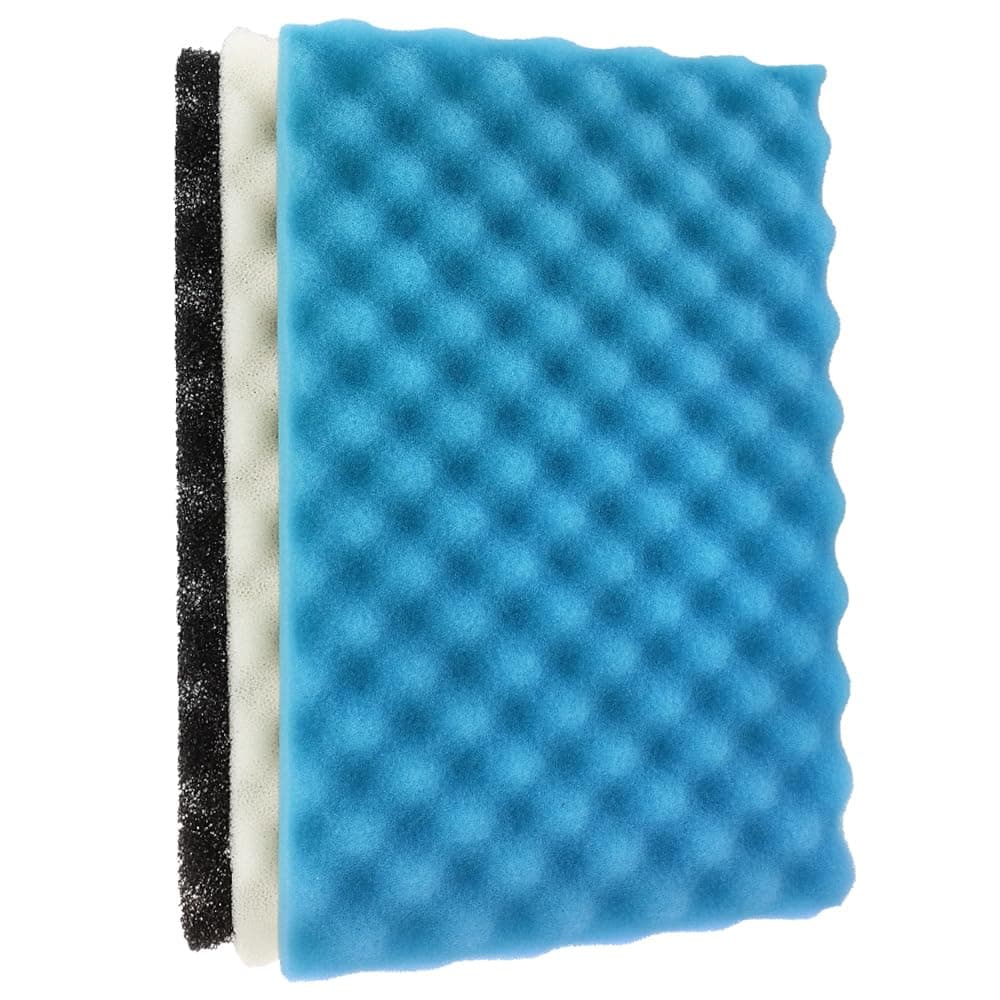 LTWHOME Fish Pond Foam Filter Sponge Set 430mm X 280mm 3 Grade Media,17-Inch X 11-Inch Media (Pack of 1 Set)