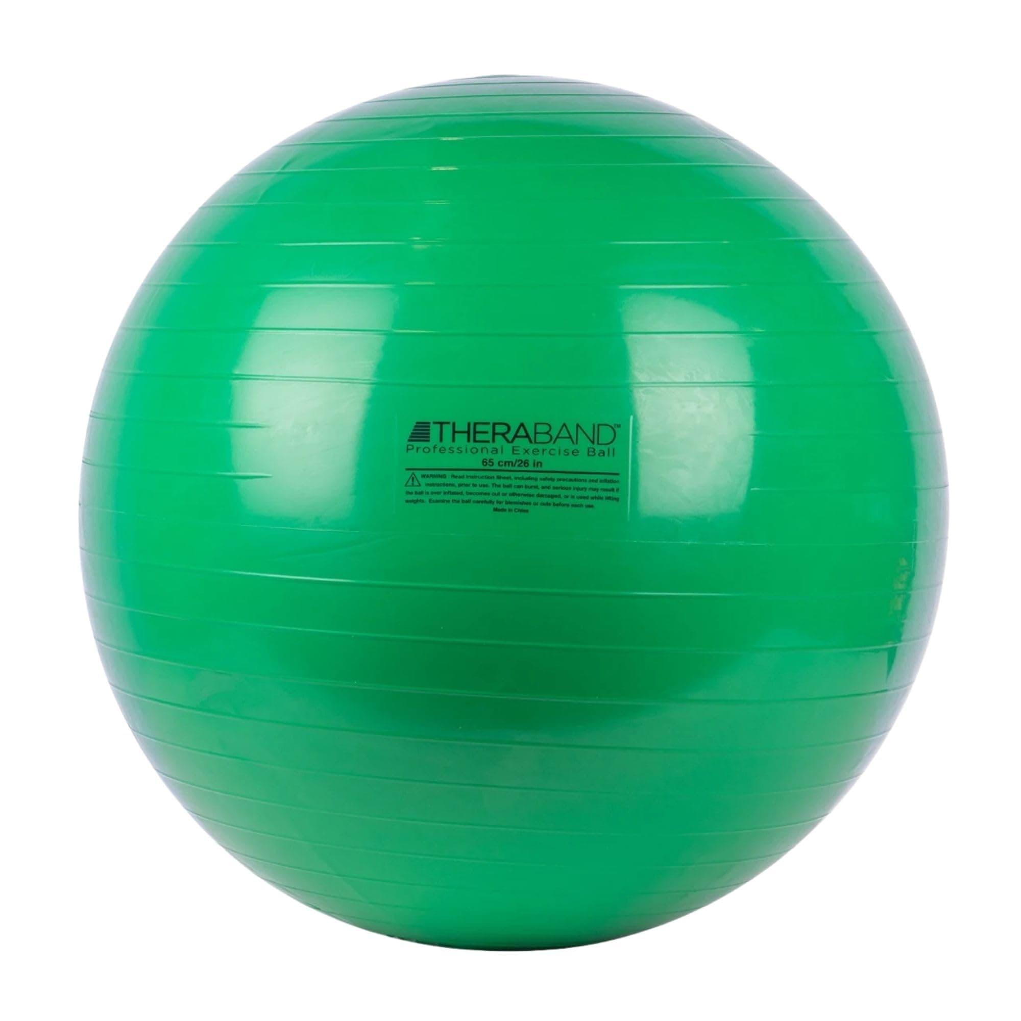 THERABAND Standard Exercise Ball, 26" Green Stability Trainer for 5'7"–6'1" Users, Yoga & Pilates Ball, Balance & Core Trainer, For Athletes Fitness at Gym & Home
