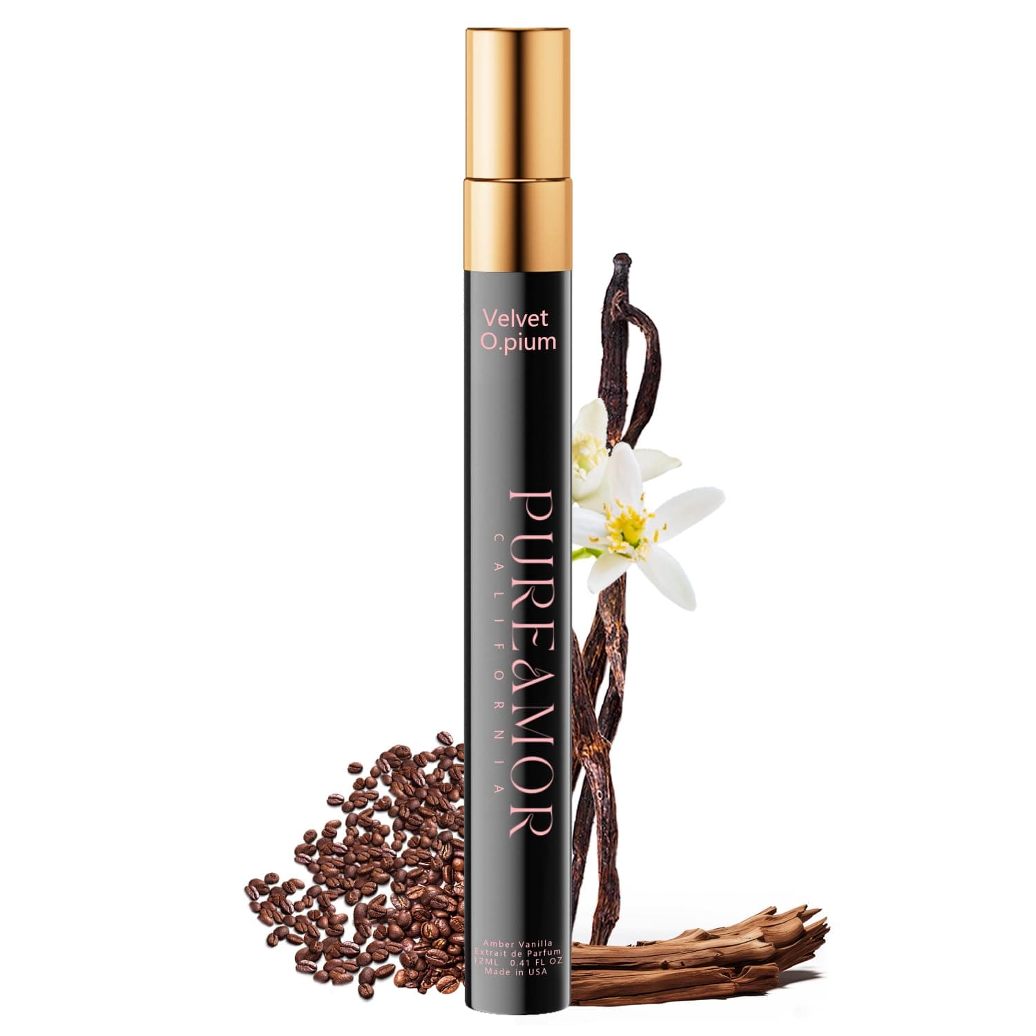 Pheromone Perfume for Women, Amber & Vanilla, Eau De Parfum Long Lasting Eau de Parfum Spray, Travel Size (Opium Velvet)