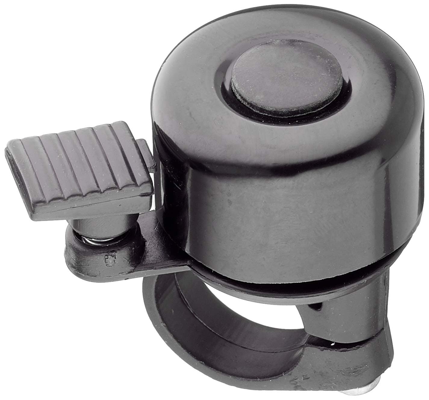 TT Mini Bicycle Bell Black Bicycle Bell Loud and Bright Bell, Plastic, Handlebar Mounting