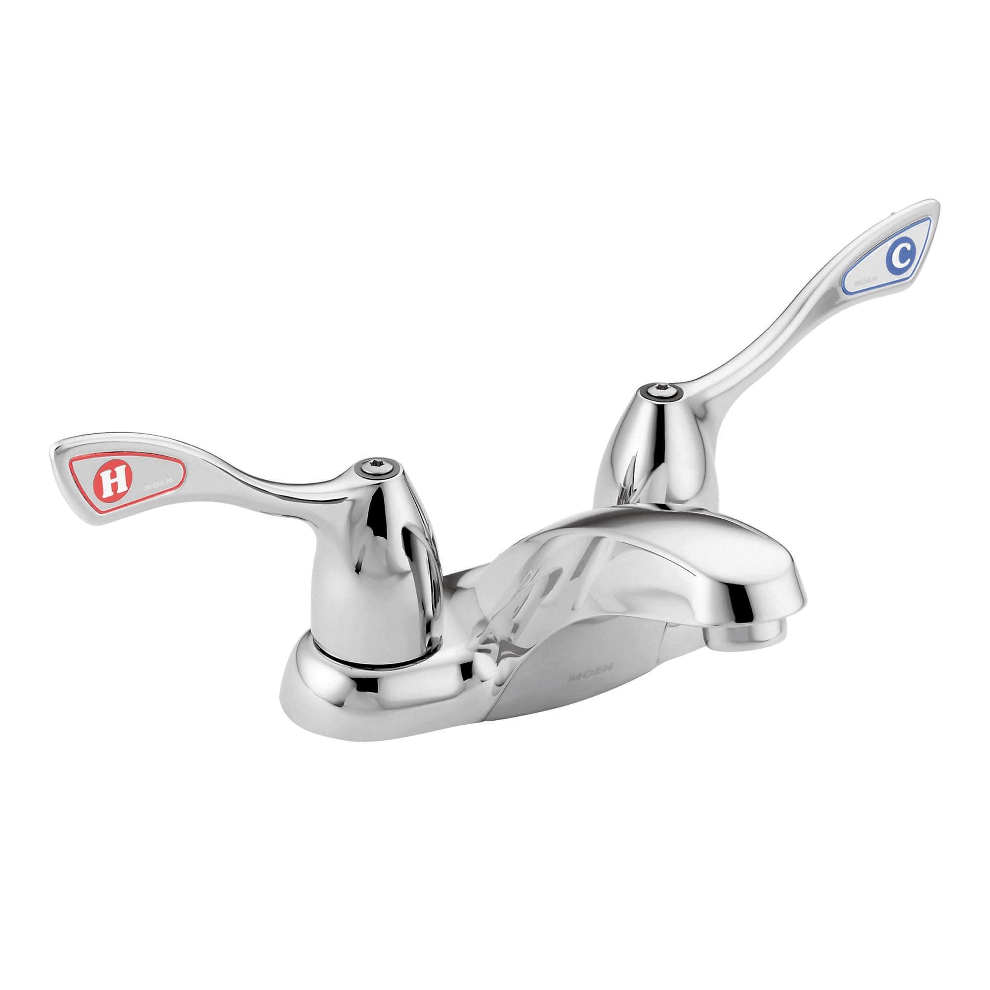 Commercial M-Bition Chrome Two-Handle Centerset Bathroom Faucet 1.5 GPM, 8800