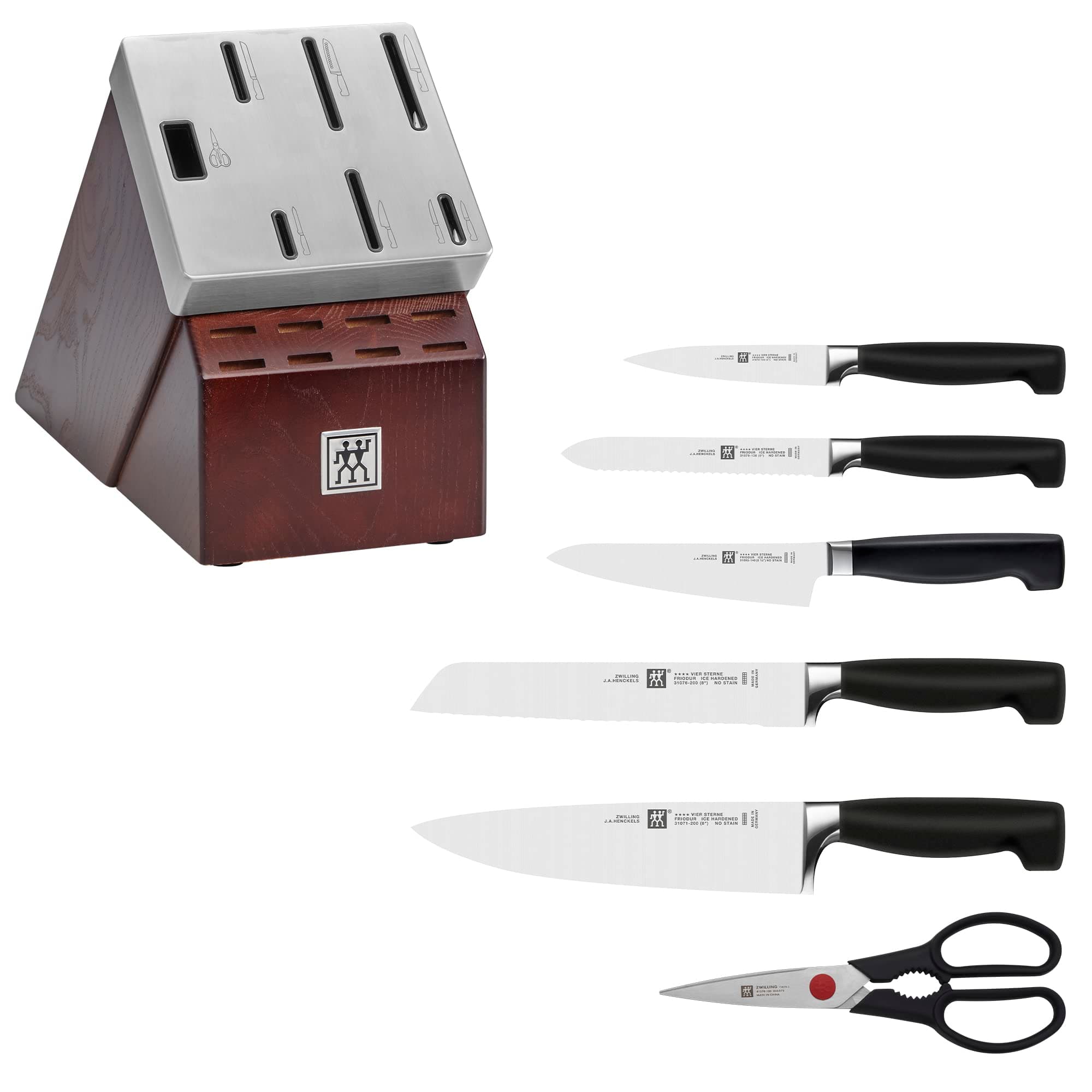 ZWILLING J.A. Henckels Four Star 7-pc Self-Sharpening Block Set