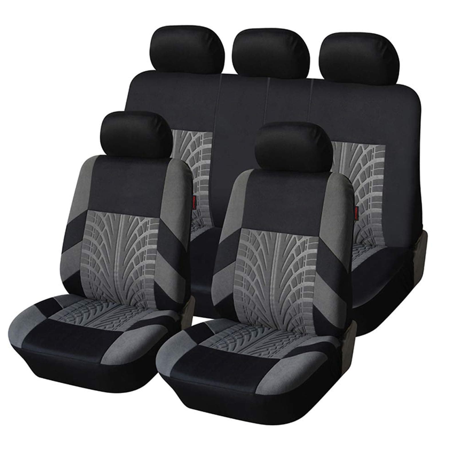 EEASSA Car Seat Cover Sets, Front Seats Rear Bench Headrest, Washable Breathable Cushion, Women Men Four Seasons Protectors Full Set Pad for Ford Kuga ’20 Titanium/X/ST-Line X 2019-2023,B