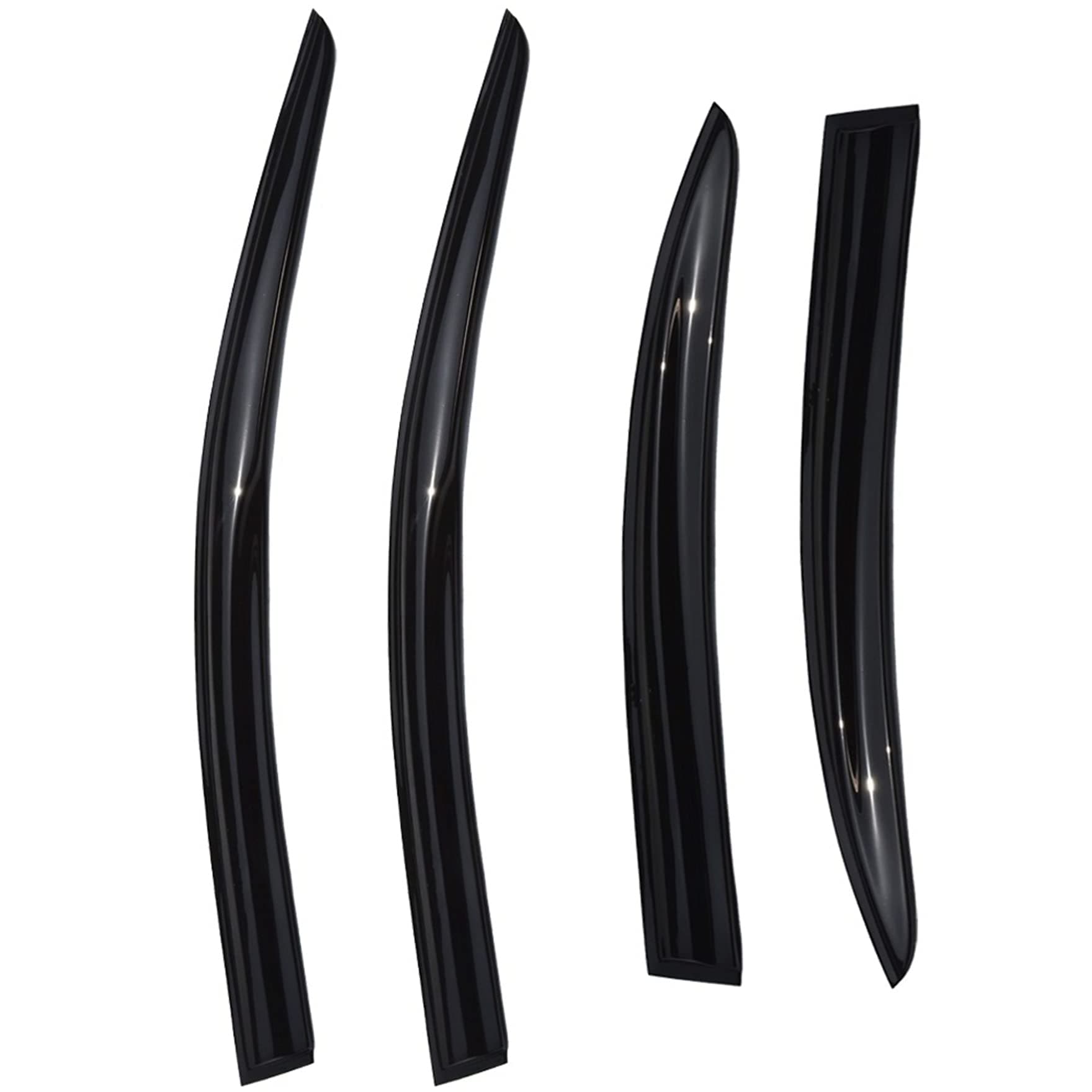 4 Pieces Acrylic Sun Rain Guard Vent Shade Window Visors Replacement for 2008-2017 Lancer