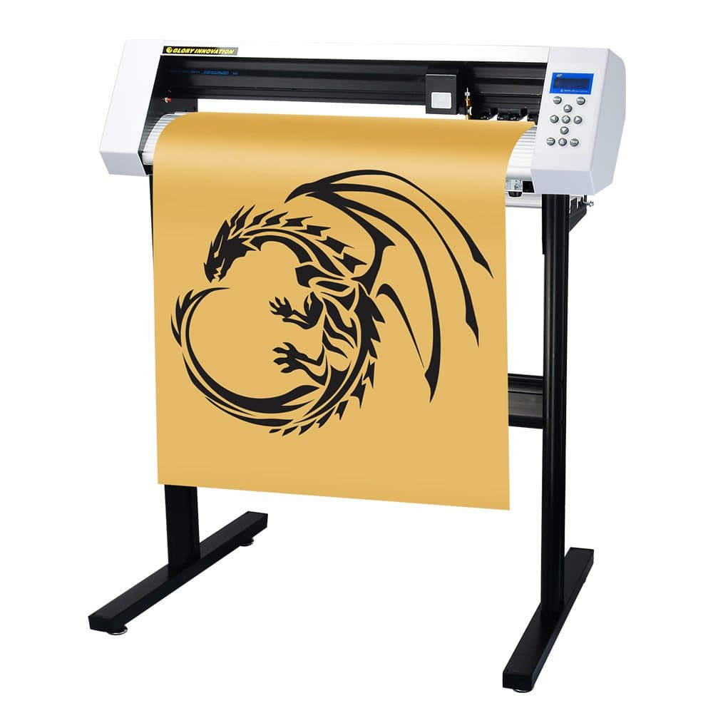 MKCUTTY 27 inch Vinyl Cutter Sign Cutting Plotter Machine with SignMaster (Design + Cut) Software