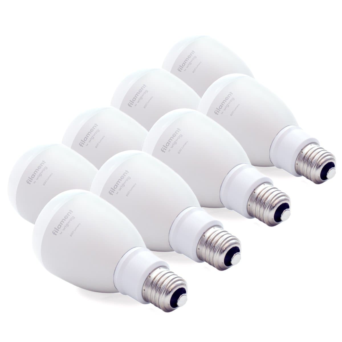 Filament Expansion Smart LED Light Bulb for WigWag Relay, Adjustable Warm to Cool Whites, Multicolor, Dimmable (Pack of 8)