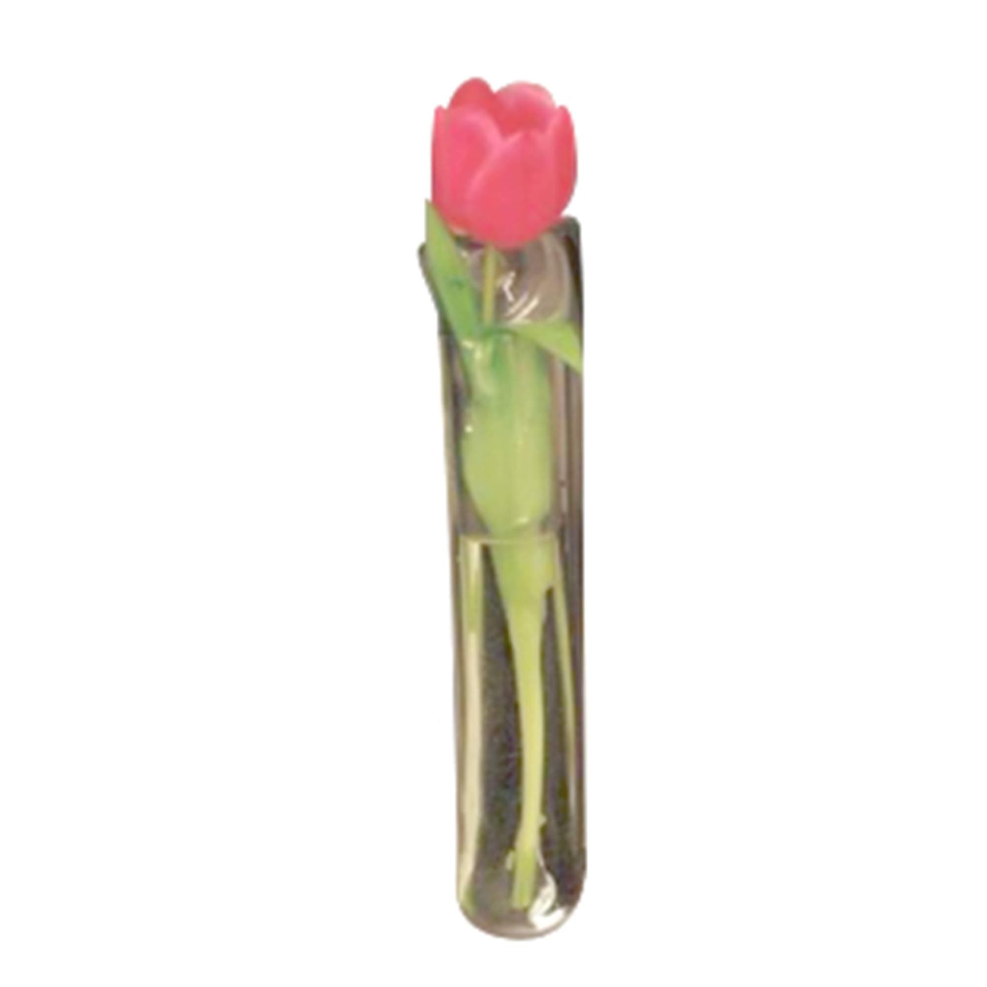 Gadjit Vinyl Window Vases Single Blossom Style - Vases Suctions to Windows and Mirrors, Holds Flower Stem and Water, Clear Flexible Vinyl