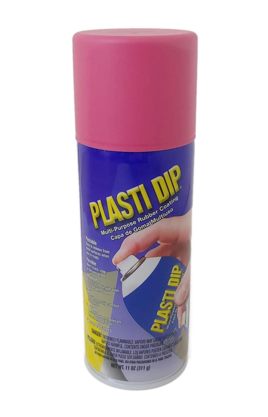 Fierce Pink 11oz Multi-Purpose Rubber Coating Spray – Flexible, Peelable, DIY Coating for Crafts, Tools, and Automotive Projects