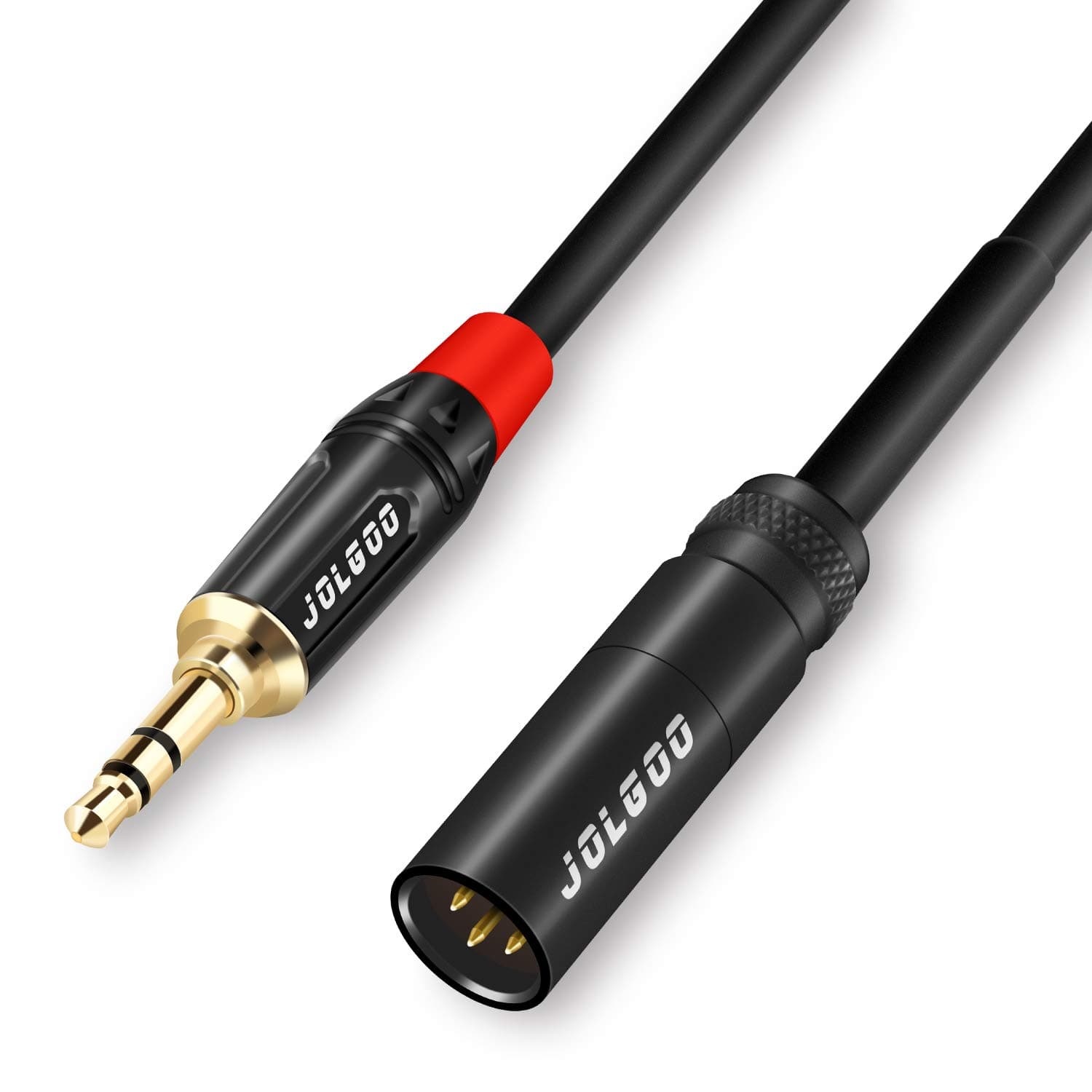 Mini XLR Male to 3.5mm Stereo Audio Plug Cable, 3-pin Mini XLR Male to 1/8" TRS Plug Cable, for BMPCC 4K Camera Video Assist 4K Sharp 8K, 3.3 Feet