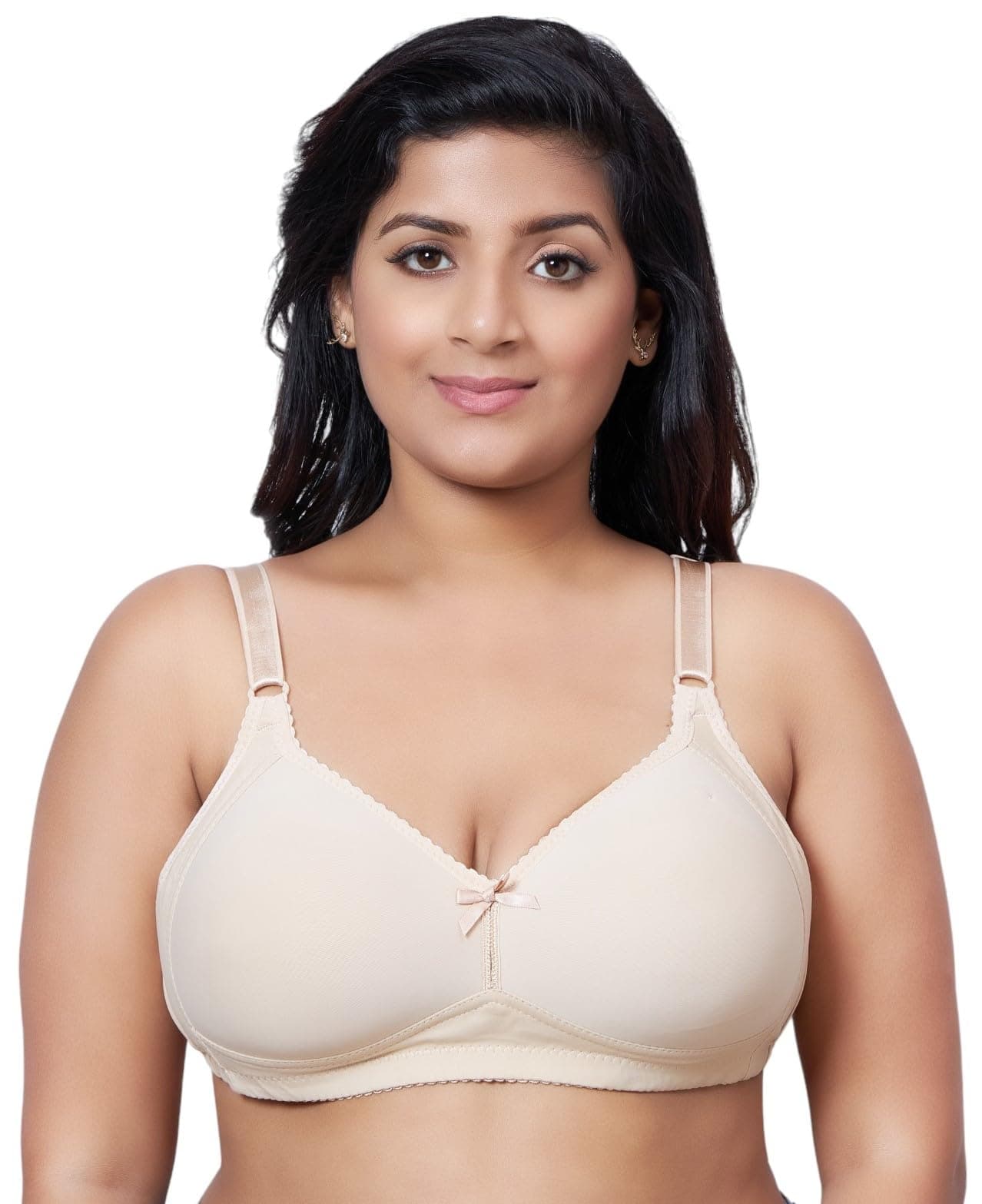 Women Full Coverage Plus Size Padded Everyday Bra, Size 40B-44B