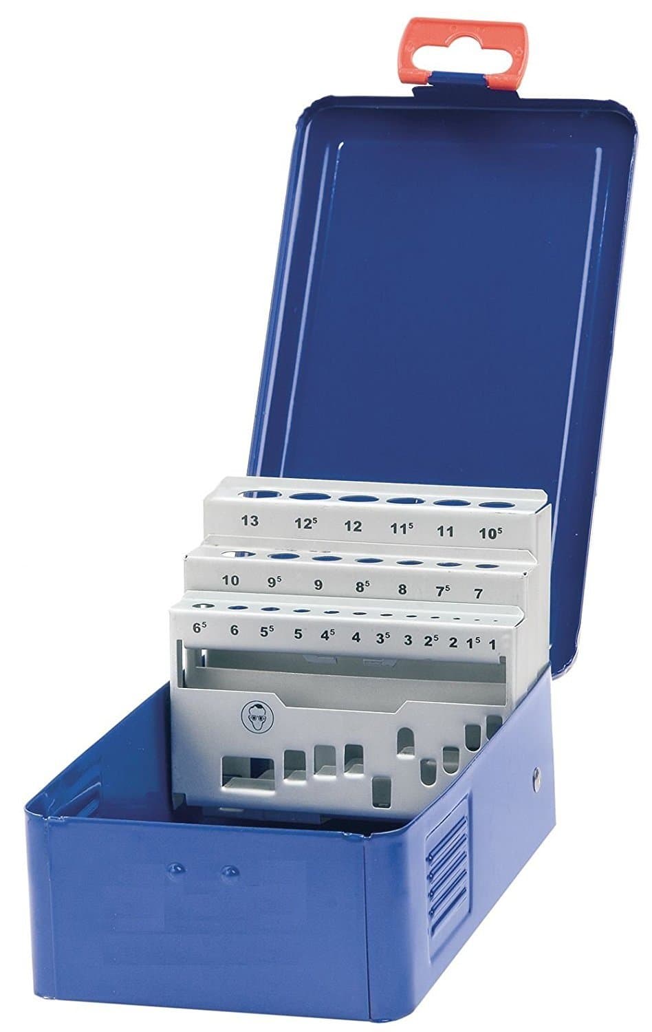 Bohrcraft Metal Case Empty 25-Piece for HSS Twist Drill 338 M 13, Dark Blue, 00801520025