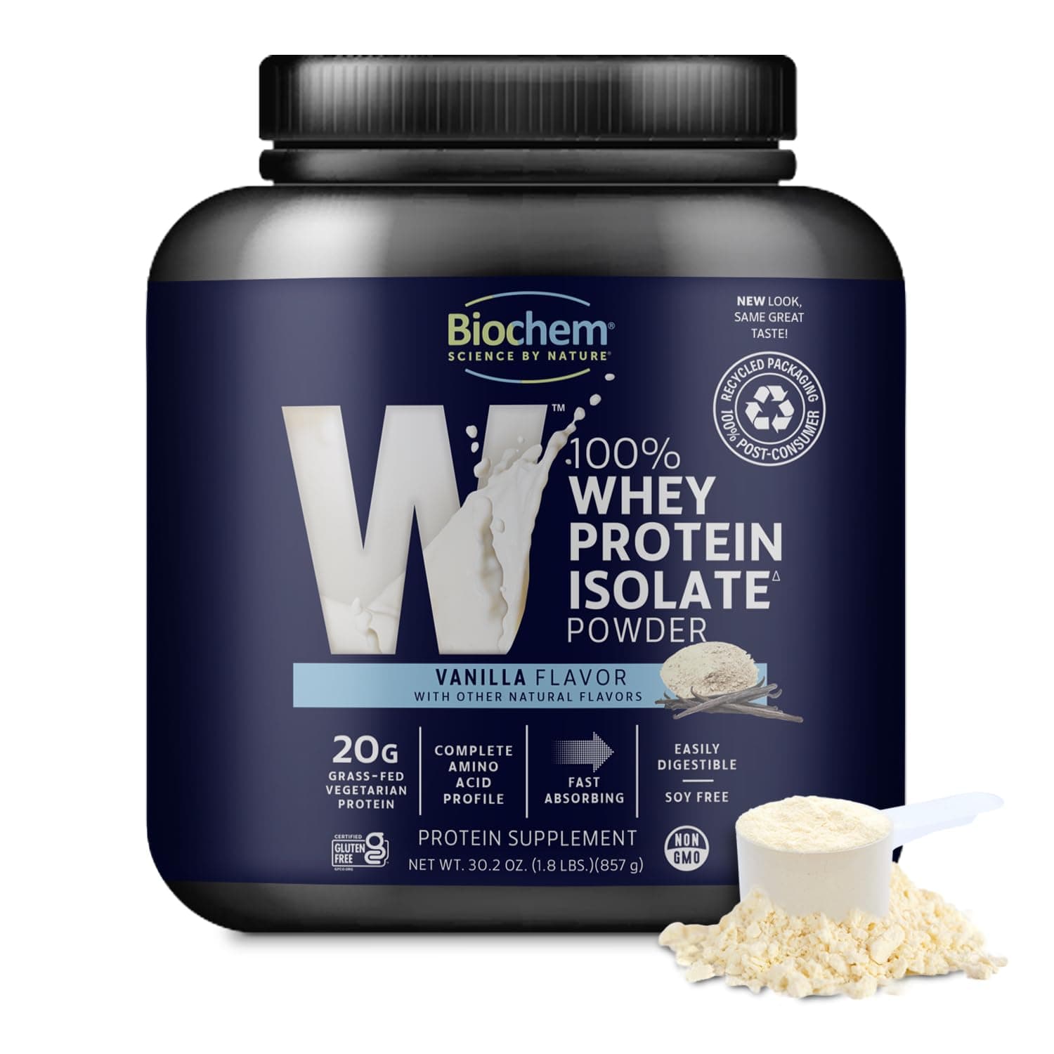 By Country Life - Whey Isolate Protein Powder Vanilla 30.2 Oz. 58780