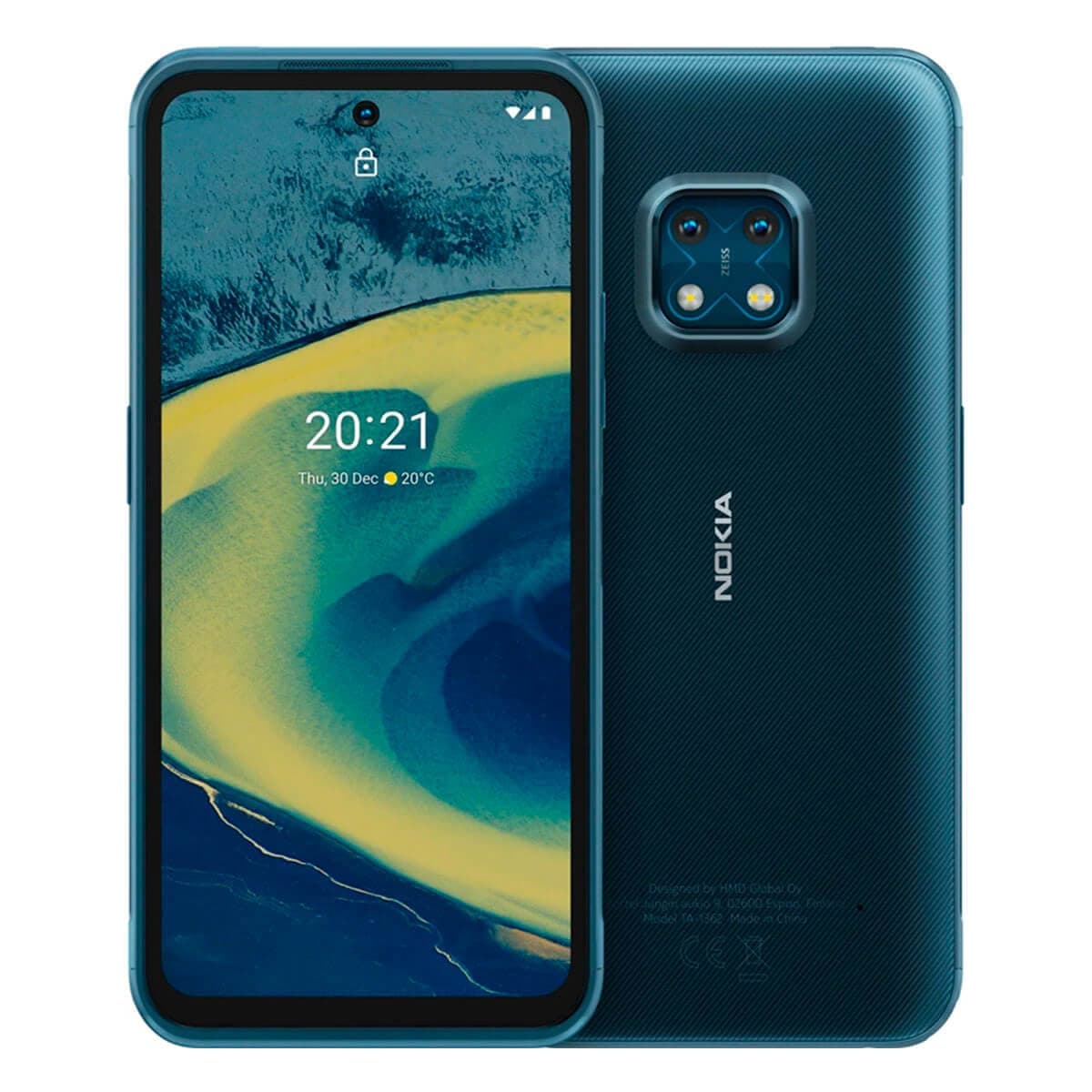 Nokia XR20, 6.67 inch Full HD+ Display, 48 MP Dual Camera with ZEISS Optics, 15 W Wireless and 18 W Fast Charge, RAM 4 GB/ROM 64 GB, Can be Used with Wet Hands and Gloves - Ultra Blue