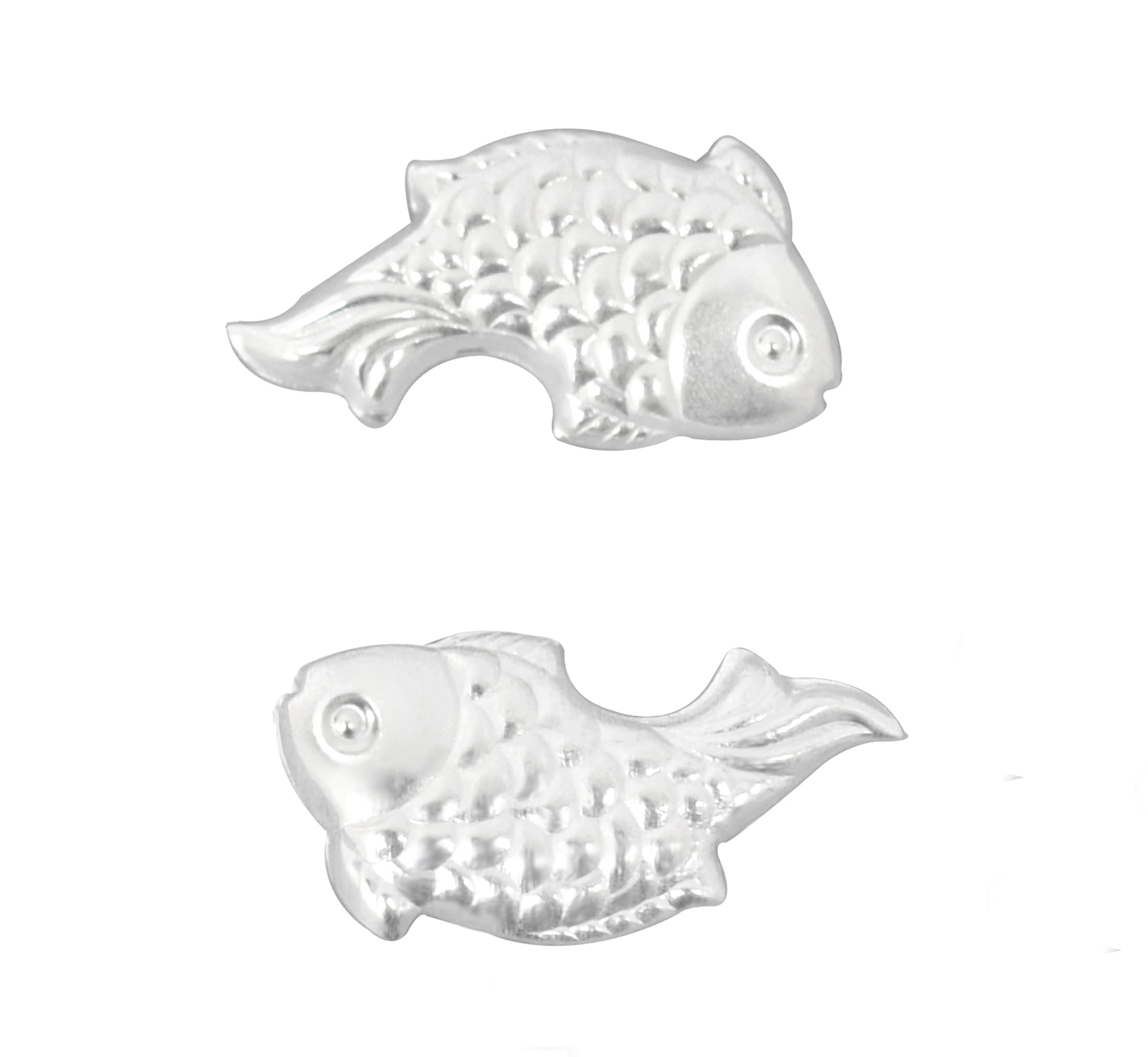 KMJ Pure Silver Fish/chandi ki machli/Fish for Astrological and lal kitab Remedy | Silver Fish for vastu, Pooja (wt. 1 Gram)