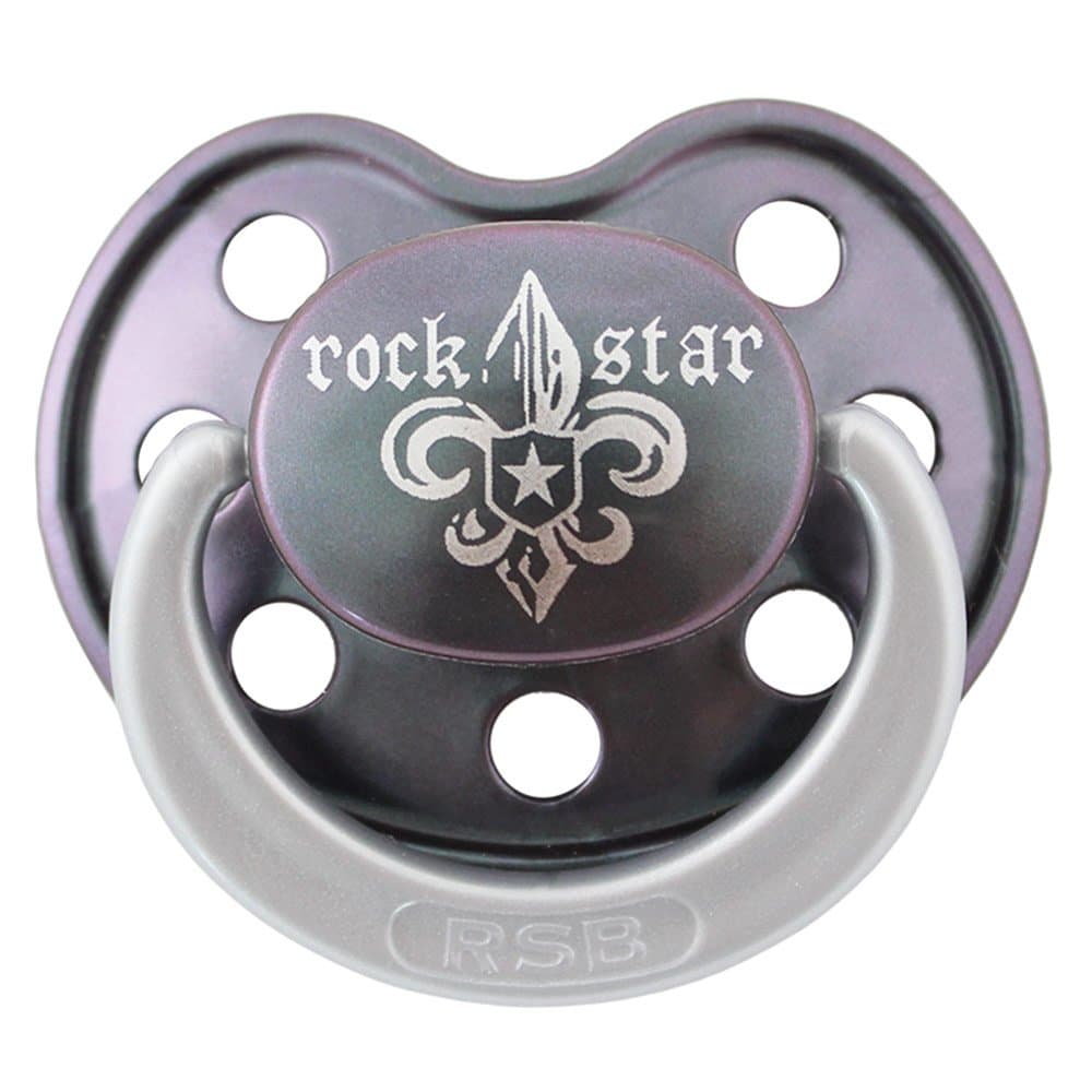 BB & CO Rock Star Baby Dummy Fleur de Lis Dark