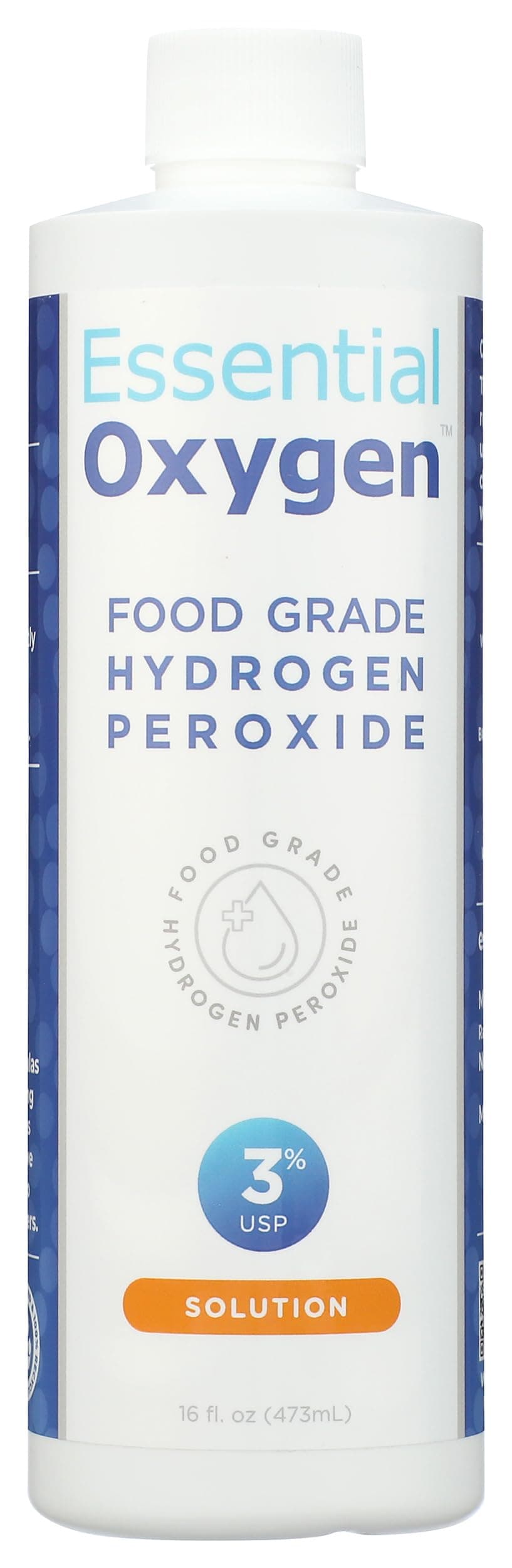 Essential Oxygen Hydrogen Peroxide 3%, Food Grade, 16 Ounces (Pack of 2)