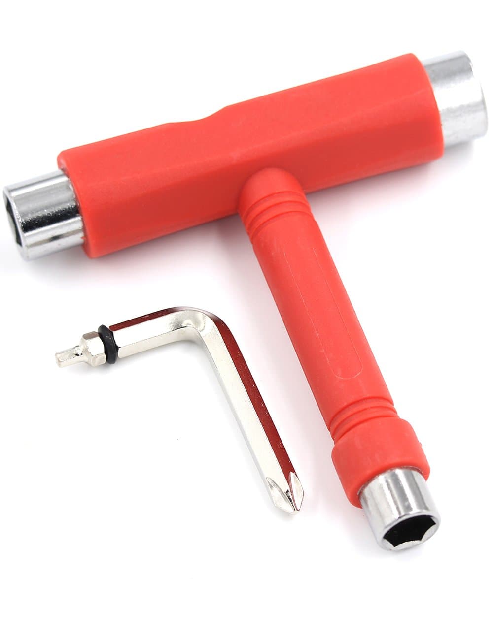 Skate Tool Skateboard T Multi Tools Kit All-in-One Independent Longboard Complete Cruiser Bearing Truck Decks Hardware Accessories Wrench Allen Phillips Key Black Blue Red