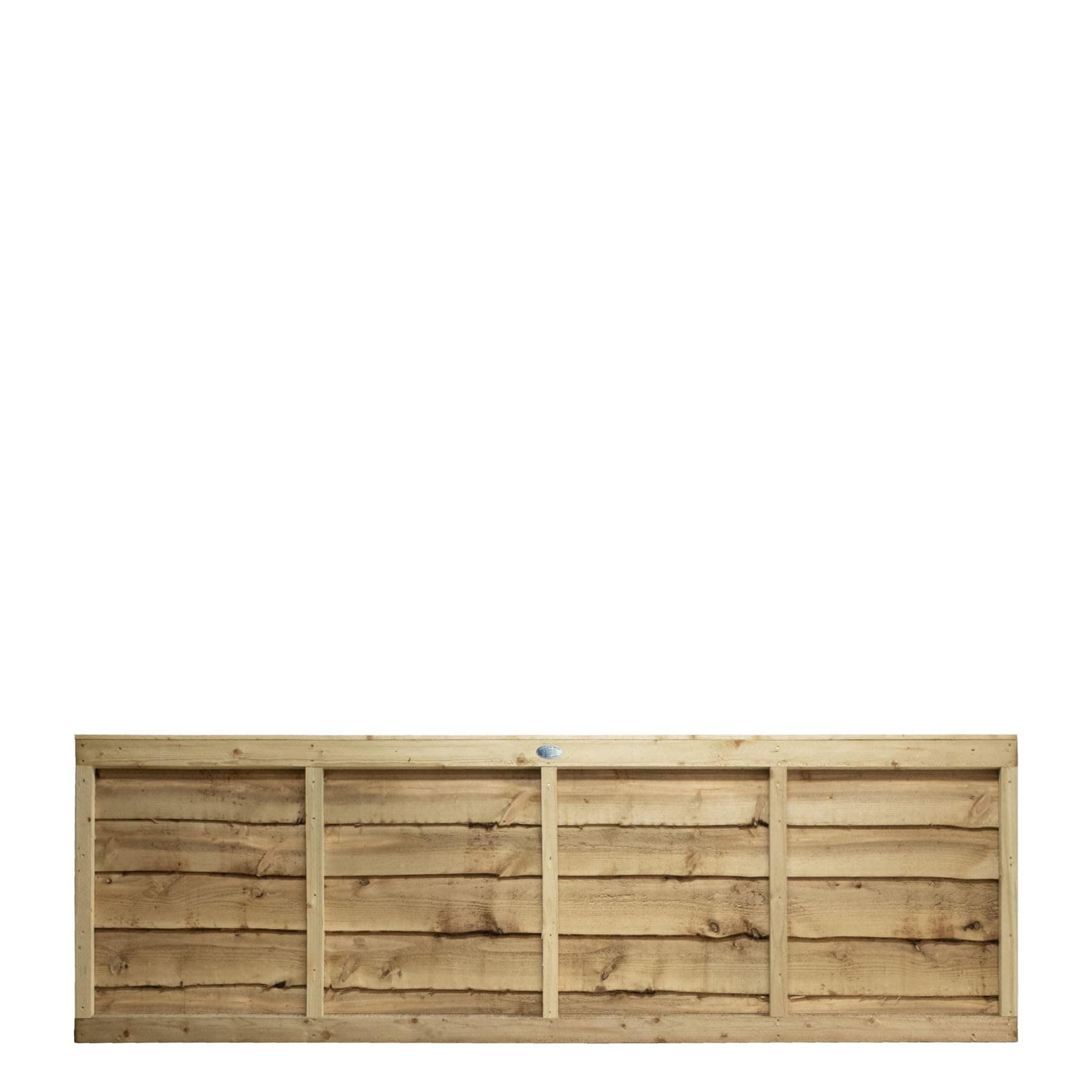 Premier Lap Wooden Fence Panel Overlapping Waney Larch, W: 6ft x H: 2ft Pressure Treated Timber for Outdoor Garden Privacy Screening & Boundary Fencing Wall Panels (182cm x 60cm)