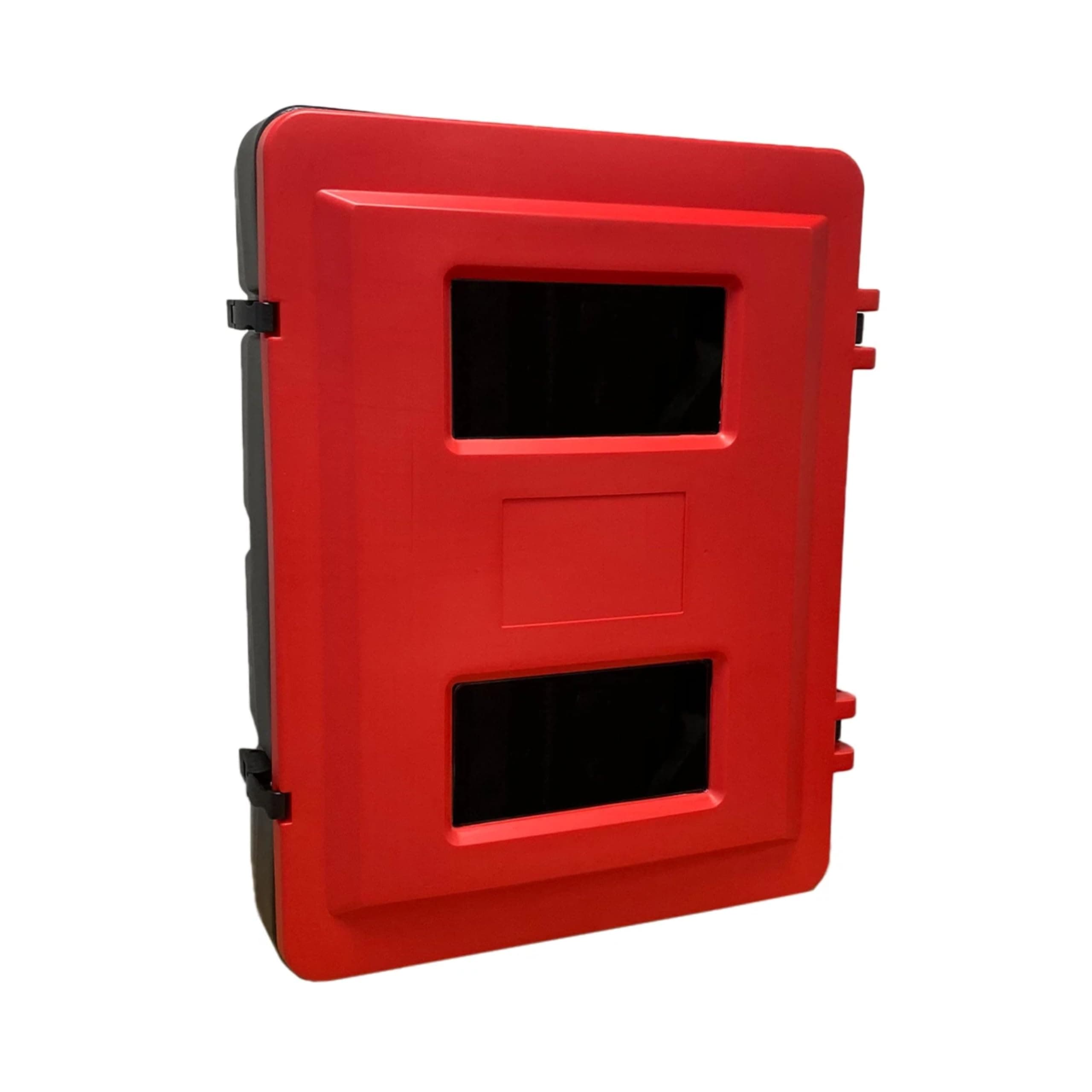 FireShield Double Fire Extinguisher Cabinet Red | Fits All Models of Extinguisher | Extinguisher Cabinet for Workshop, Public Buildings and Offices