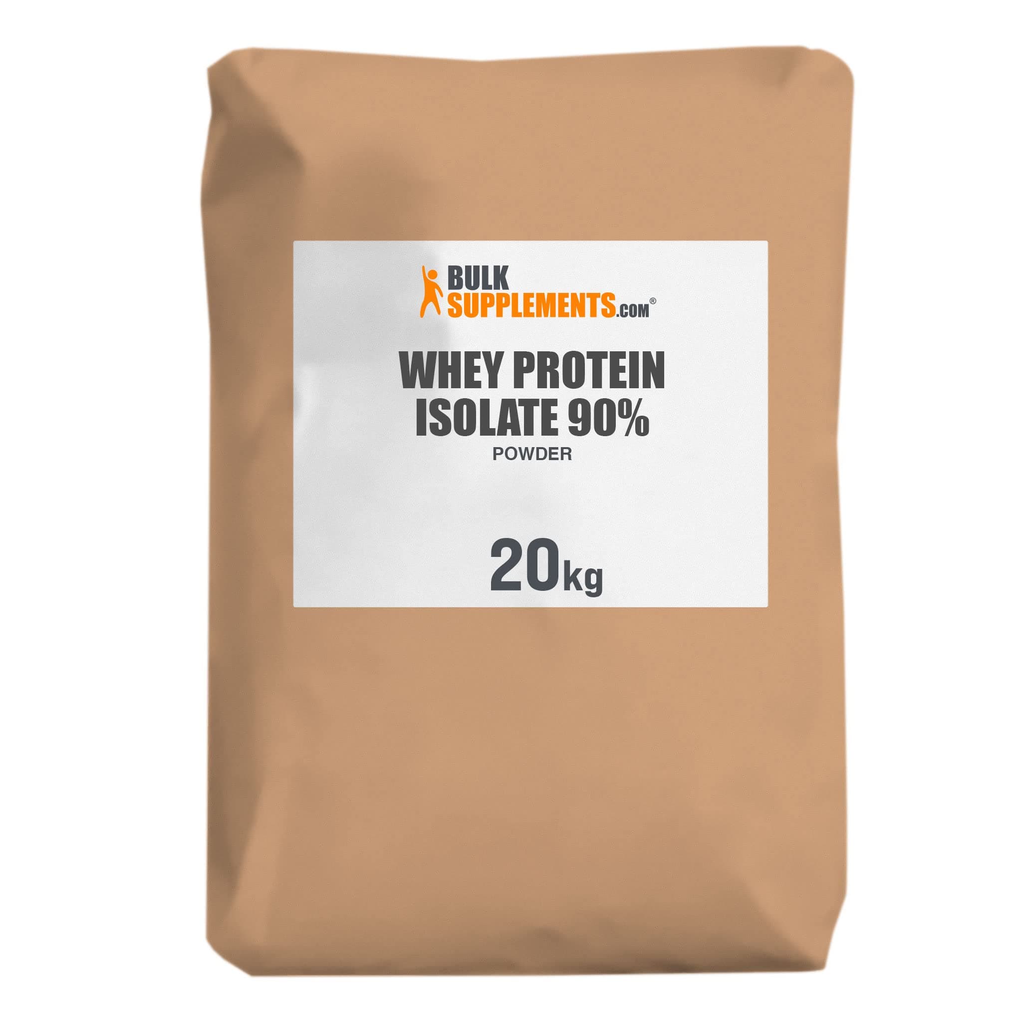 BulkSupplements.com Whey Protein Isolate Powder - Whey Protein Powder, Unsweeteneed, Unflavored & Gluten Free - 30g per Serving, 20kg (44 lbs) (Pack of 1)