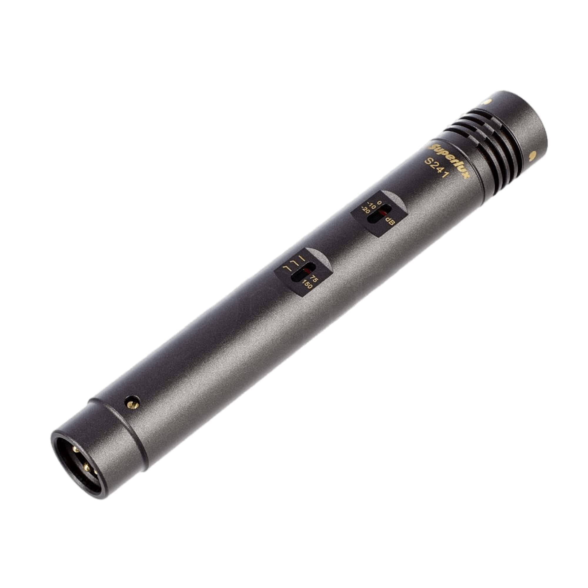 Superlux Studio Condenser Microphone – 1/2" Gold-Plated Capsule, Cardioid Mic with Shockmount & Pop Filter, Pad & Low-Cut Filter – Ideal for Vocals, Podcasts, Instruments – Black