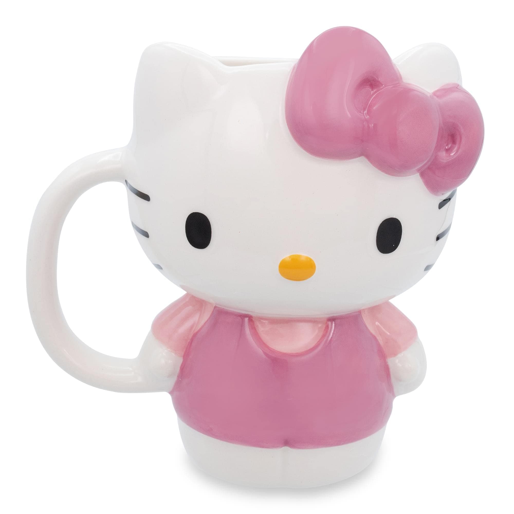 Sanrio Hello Kitty 3D Sculpted Ceramic Mug | BPA-Free Coffee Cup For Espresso, Caffeine, Cocoa