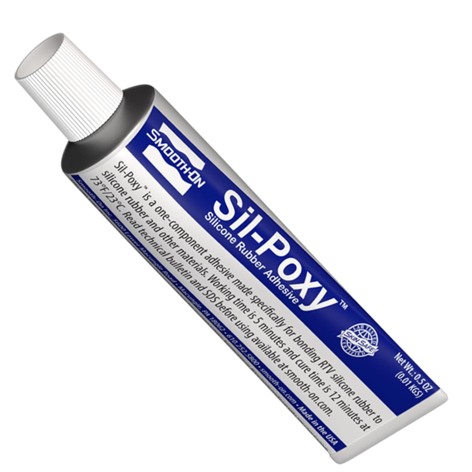 SIL-Poxy™ Rubber Silicone Adhesive, 0.5 oz Tube – Flexible RTV Silicone Glue for Silicone Rubber Repair & Bonding, Strong Waterproof Sealant (Packaging May Vary)