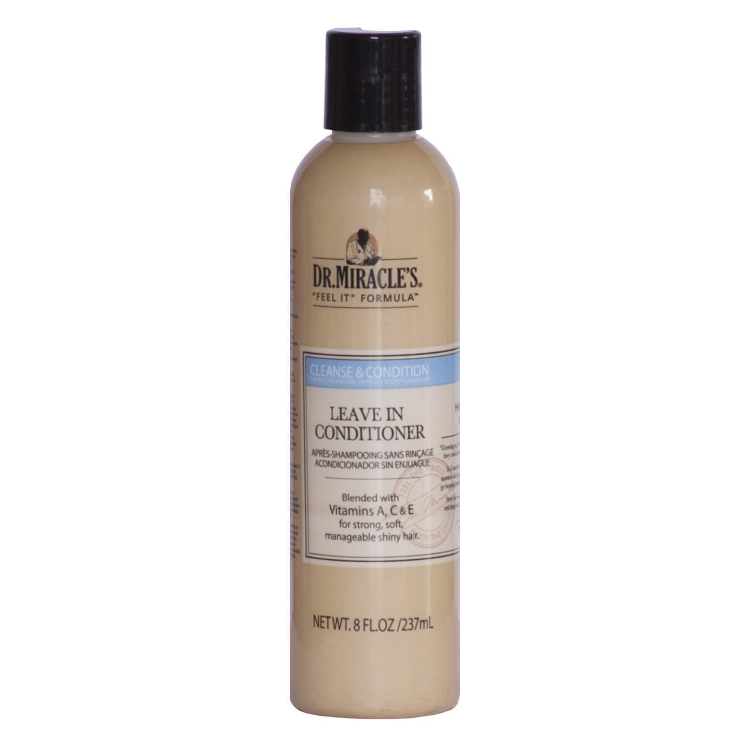 Leave In Conditioner, Blended with Vitamins A, C & E for Strong, Soft, Manageable Shiny Hair, 8 Ounce