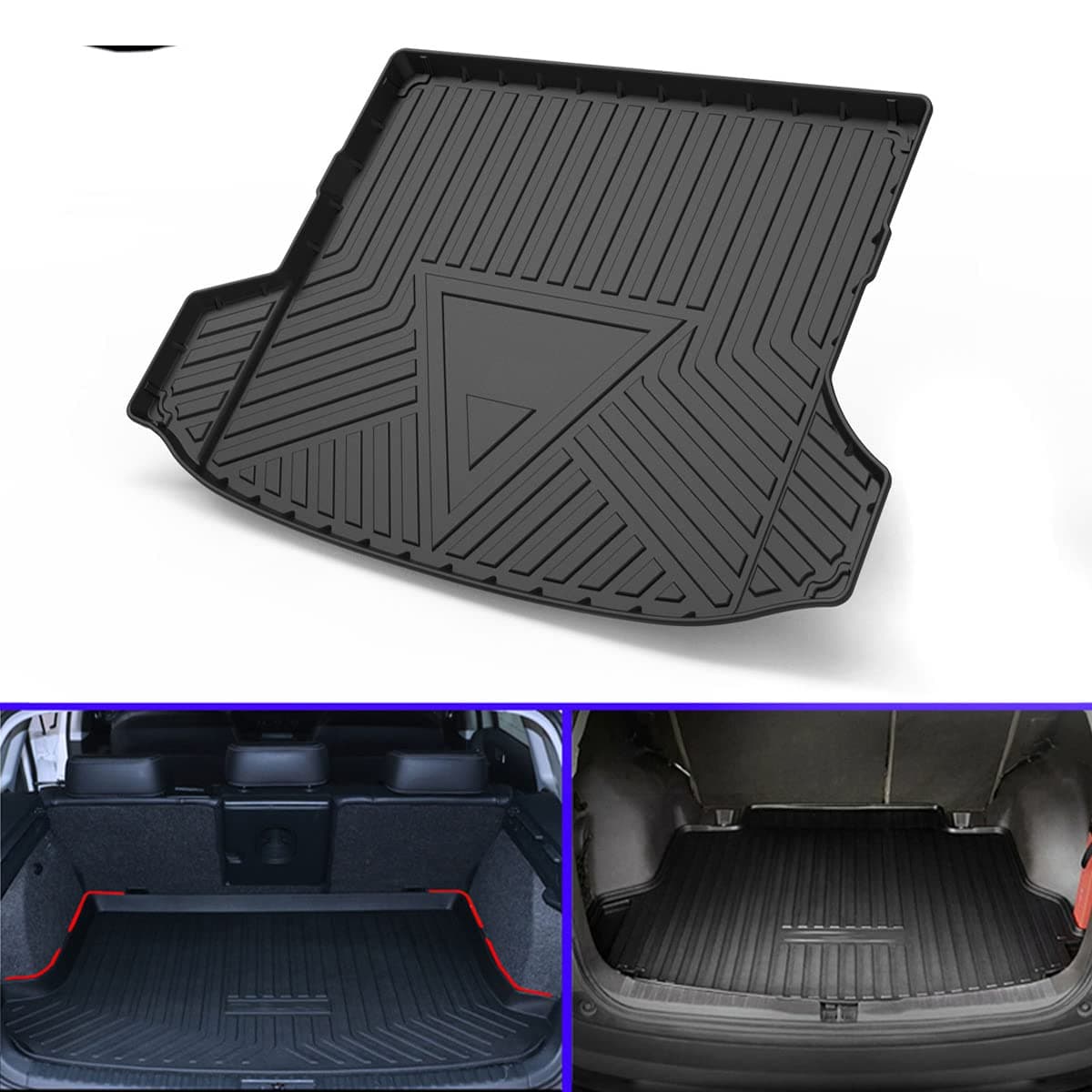 1pcs Non-slip Rubber Car Mat Cargo Liner Cargo Mat Cargo Tray Cargo Cover Car Boot Liner Trunk Mat Trunk Liner Tray Floor Mat Custom Fit for ASX 2011 2012 2013 2014 2015 2016 2017 2018 2019 2020