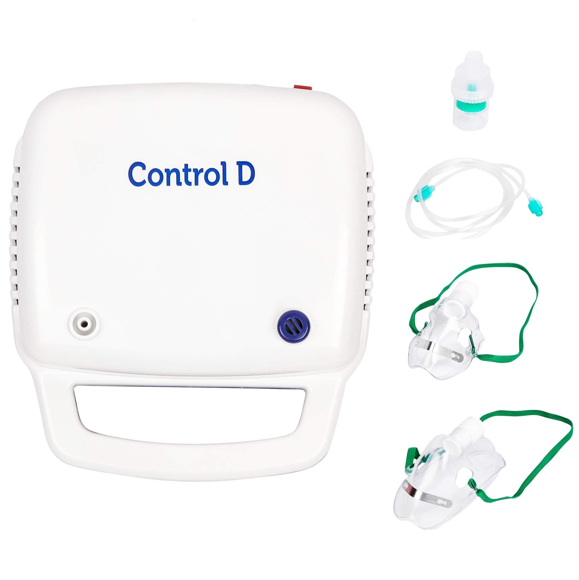 Compressor Nebulizer Machine for Adults & Kids – Complete Kit with Child & Adult Masks, Effective for Cold, Cough & Asthma Relief (Blue & White)
