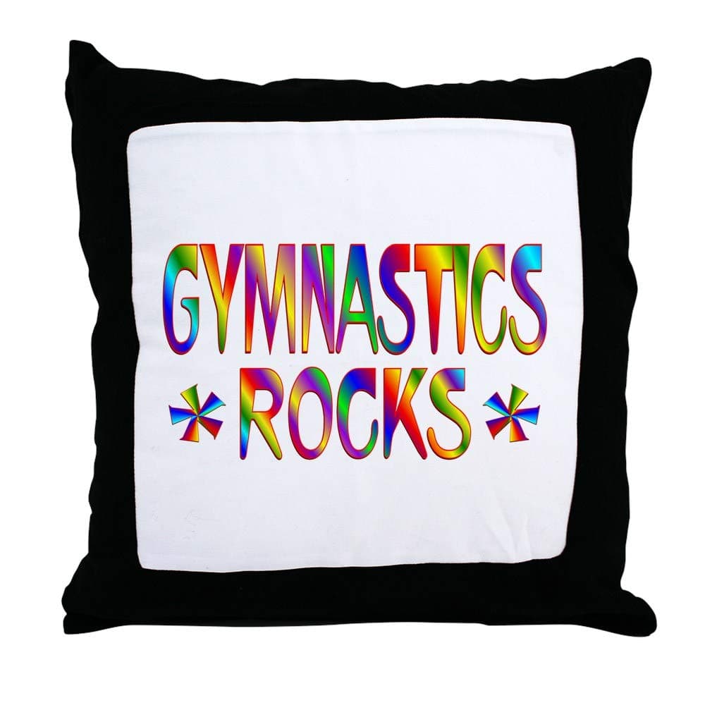 247 Gymnastics Throw Pillow