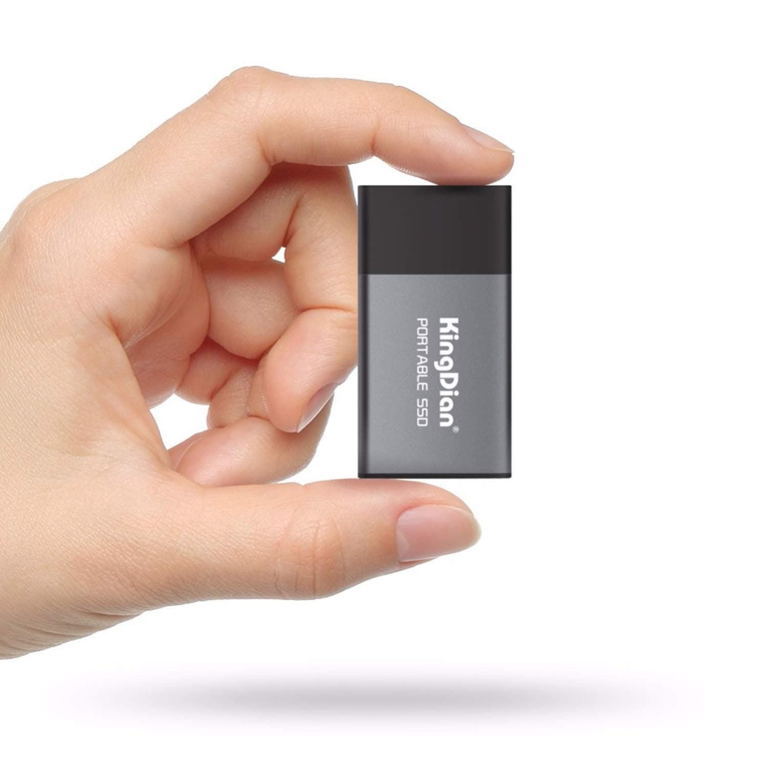 KINGDIAN 500gb Mini SSD External SSD (Upto Read - 372 MB/s Write - 368 MB/s) with Type C to USB 3.0 Type A Cable