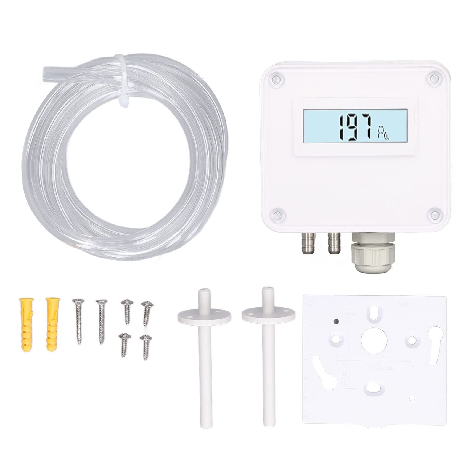 Differential Pressure Transmitter Air Pressure Sensor Intelligent Digital Display Air Pressure Monitor Sensor