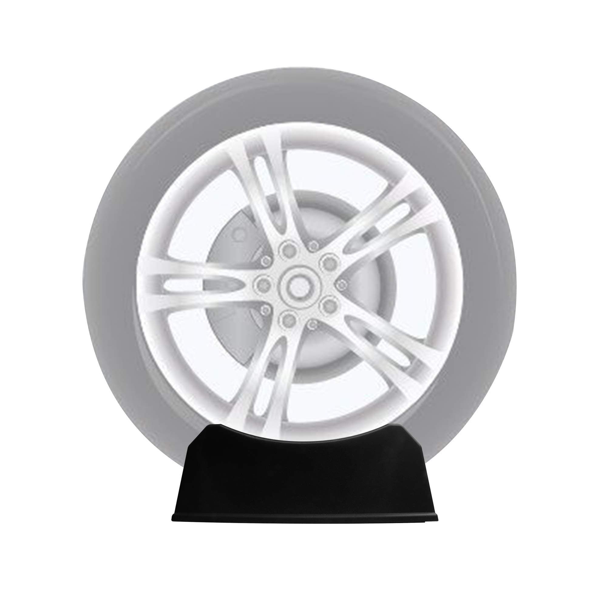 METERIO Tire Display Stands,Hub Rack,13.4” *9.1”,No Tools Need to be Used,Black,1 Set(2 Pack)