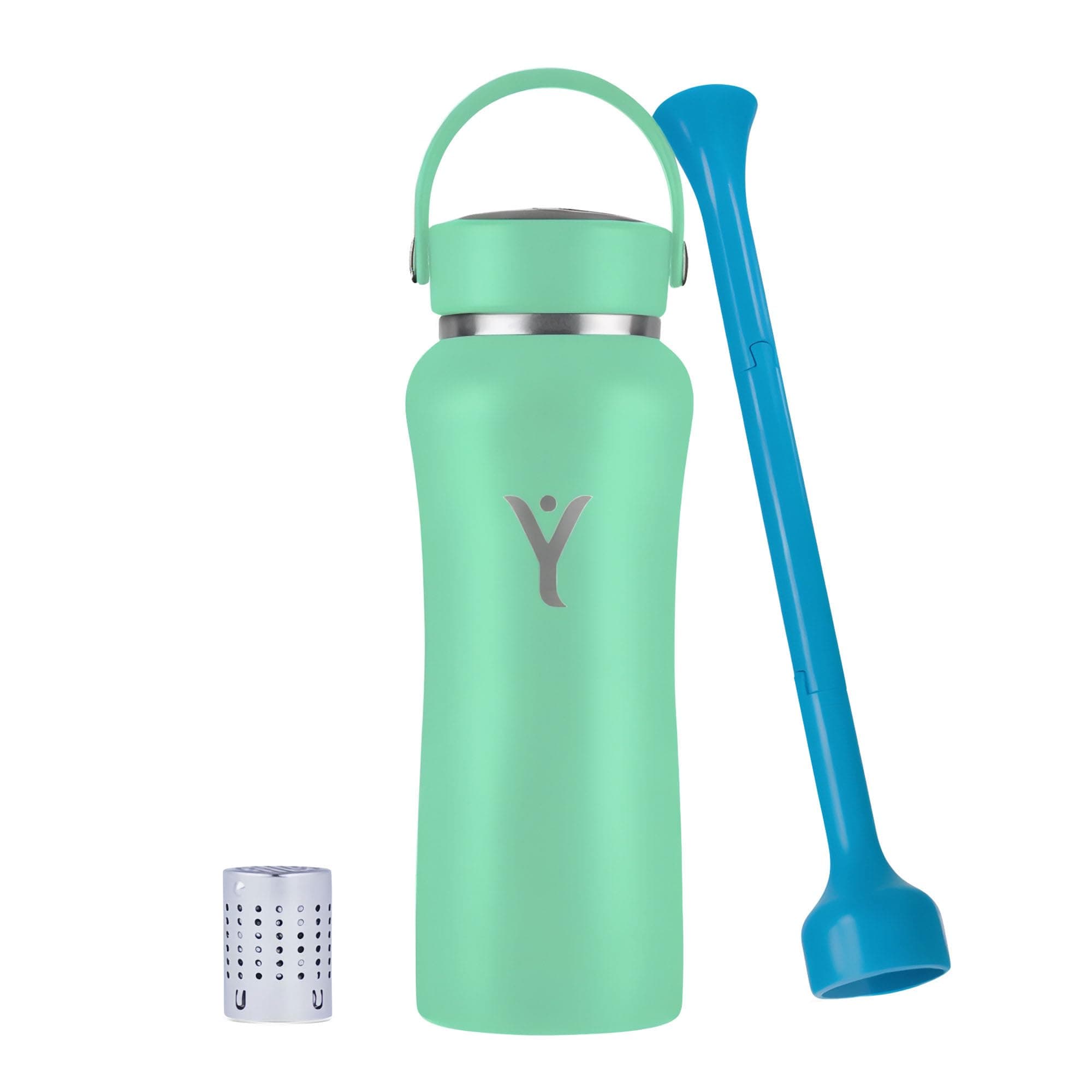 DYLN Hydrogen Water Bottle | Create Hydrating Alkaline Hydrogen-Rich Water Up to 9 pH | Vacuum Insulated Stainless Steel Water Bottle | Keeps Water Cold for 24 Hours