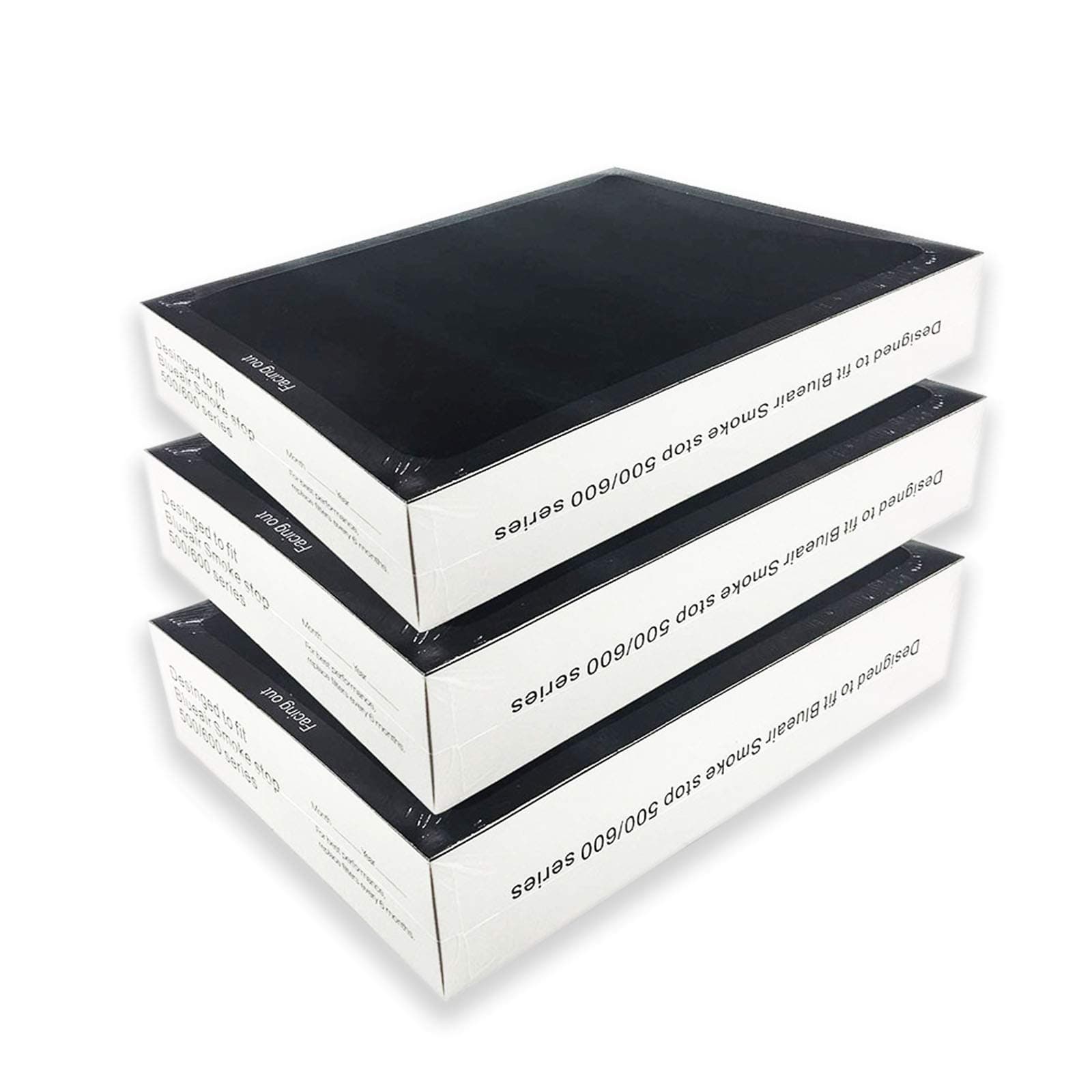 3-Pack Replacement Filter for Blueair 500/600 Series SmokeStop Filter, Odor Removal Classic 501, 503, 510, 550E, 555EB, 601, 603, 650E, 505, 605