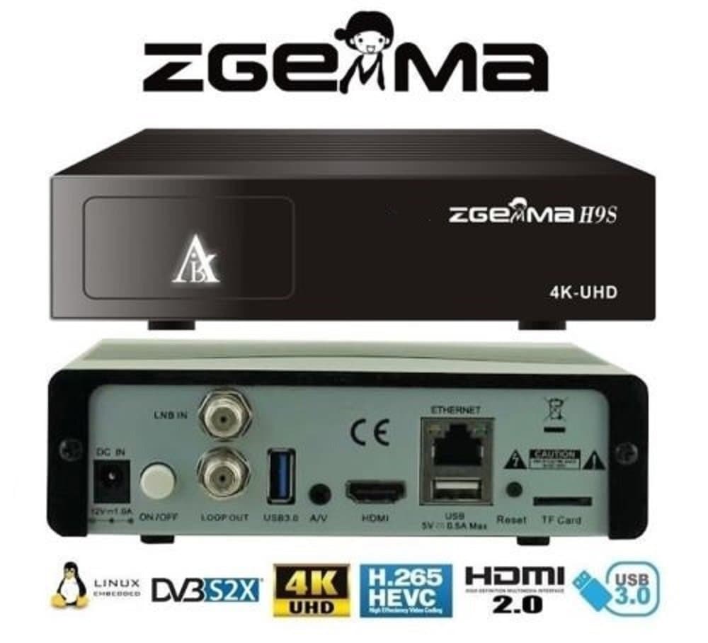 H9S 4K UHD Satellite Receiver (With 1 Month Free IPTV) Single DVB-S2X Tuner