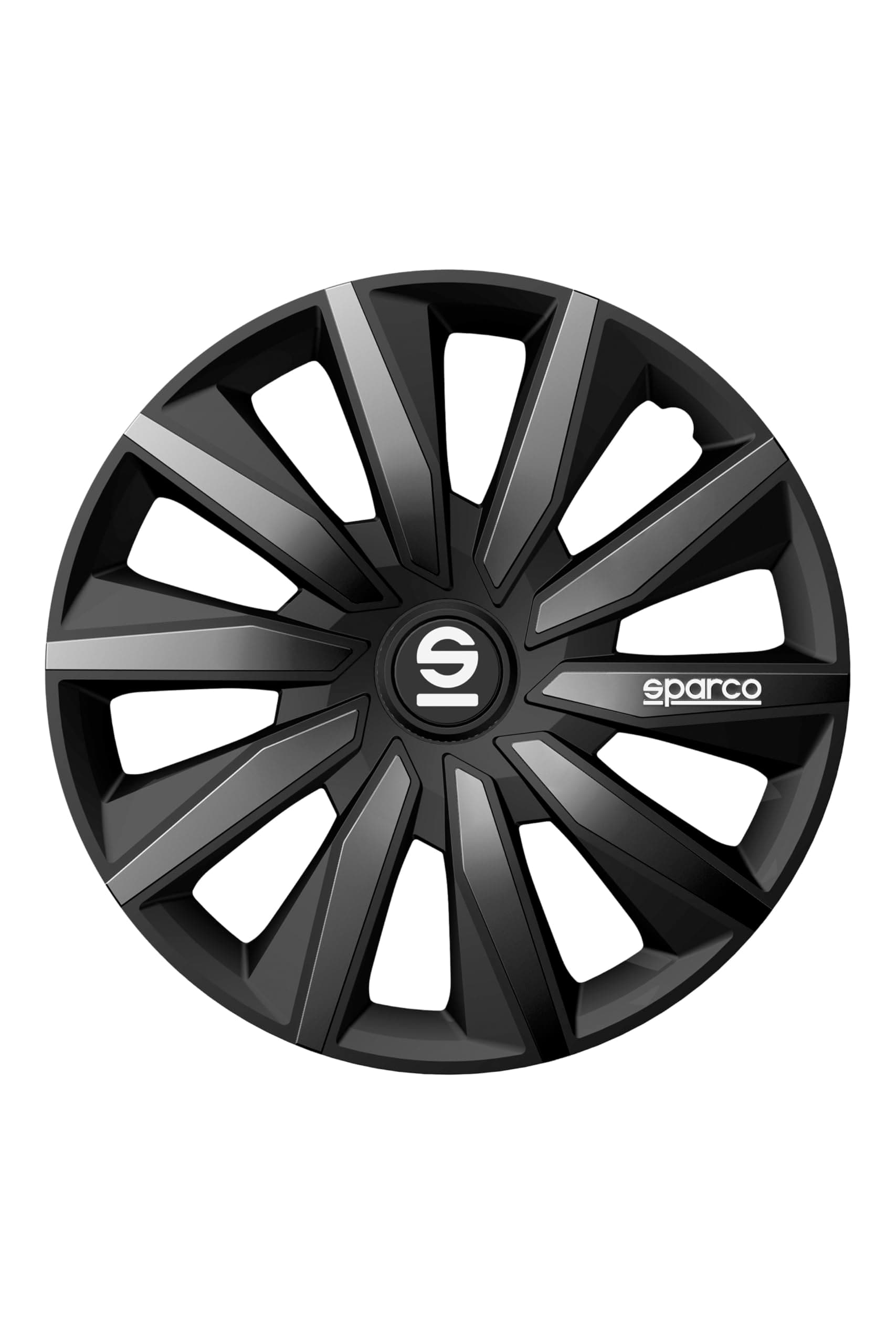 Sparco Milano Wheel Trims 15 Inch Black/Grey Set of 4