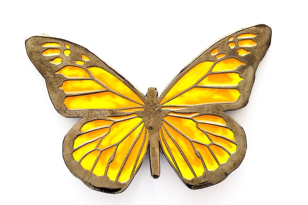 Grillie Butterfly-E Enameled Finish Grille Ornament