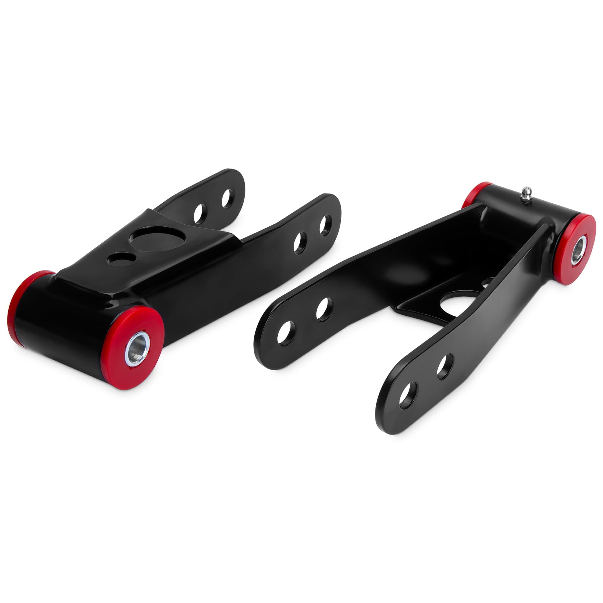 KSP Rear Lowering Shackle Kit for Chevy, 1"-2" Adjustable Solid Steel Drop kit for Silverado 1500 1999-2019 2WD 4WD 4x4 6-Lug