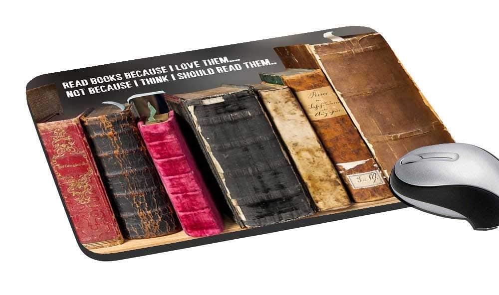 TECHBITE Anti-Slip Mouse Pad Mat with Motivational Quotes for Laptop Computer, PC, Desk (16 × 22 cm)