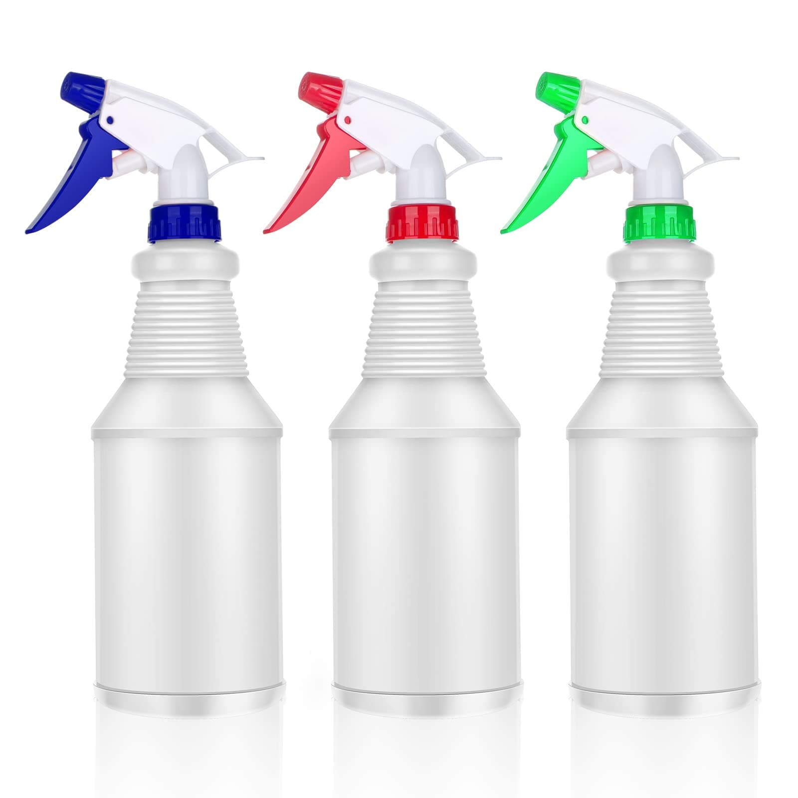 Spray Bottles Water Spray Bottle for Cleaning 750ML Trigger Sprayer Empty Plastic Spraying Bottles with Mist and Jet Setting for Household Gardening Plant and Watering 3 Pack