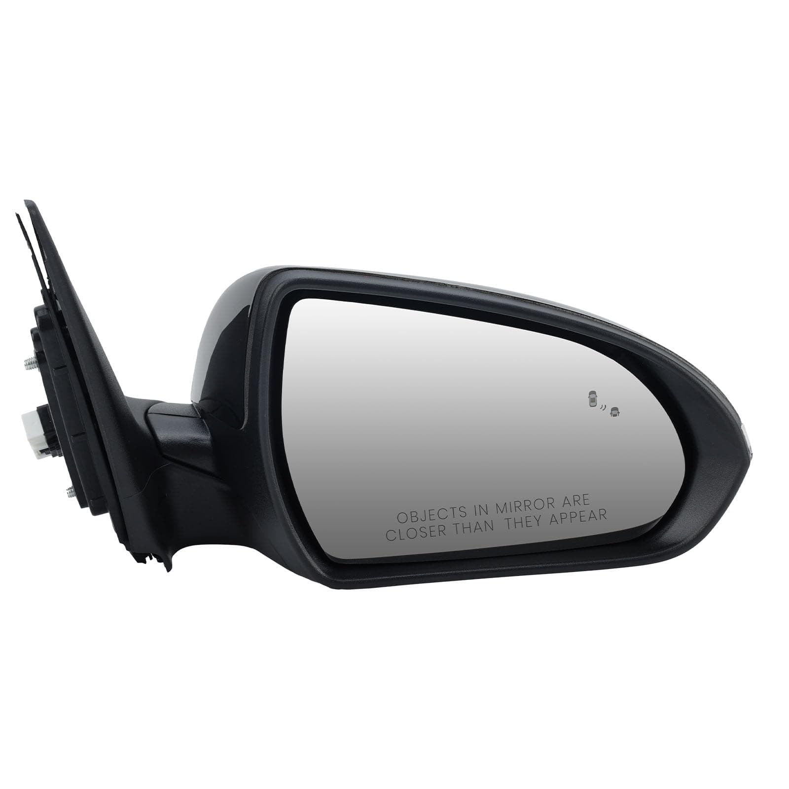 Right Passenger Side Mirror Compatible with Hyundai Elantra 2017 2018 2019 2020 w/Turn Signal Blind Spot Detection Power Glass Manual Folding Non-Heated 7 Pins