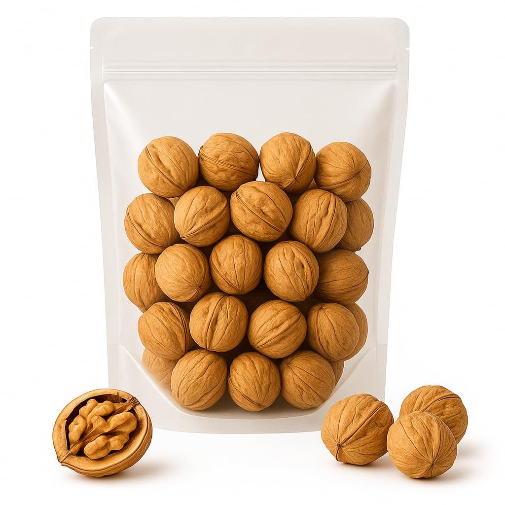 Crazy Nuts | California Grown Whole Walnuts In Shell, 1lb | Raw Walnuts Whole Bulk, Walnuts for Squirrels, Nuts in Shells for Squirrels