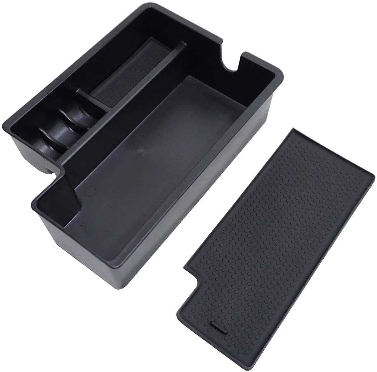 Vesul Center Console Armrest Storage Box Compatible with Mitsubishi Outlander Sport 2012 2013 2014 2015 2016 2017 2018 2019 2020 2021 ABS Tray Insert Organizer Glove Pallet