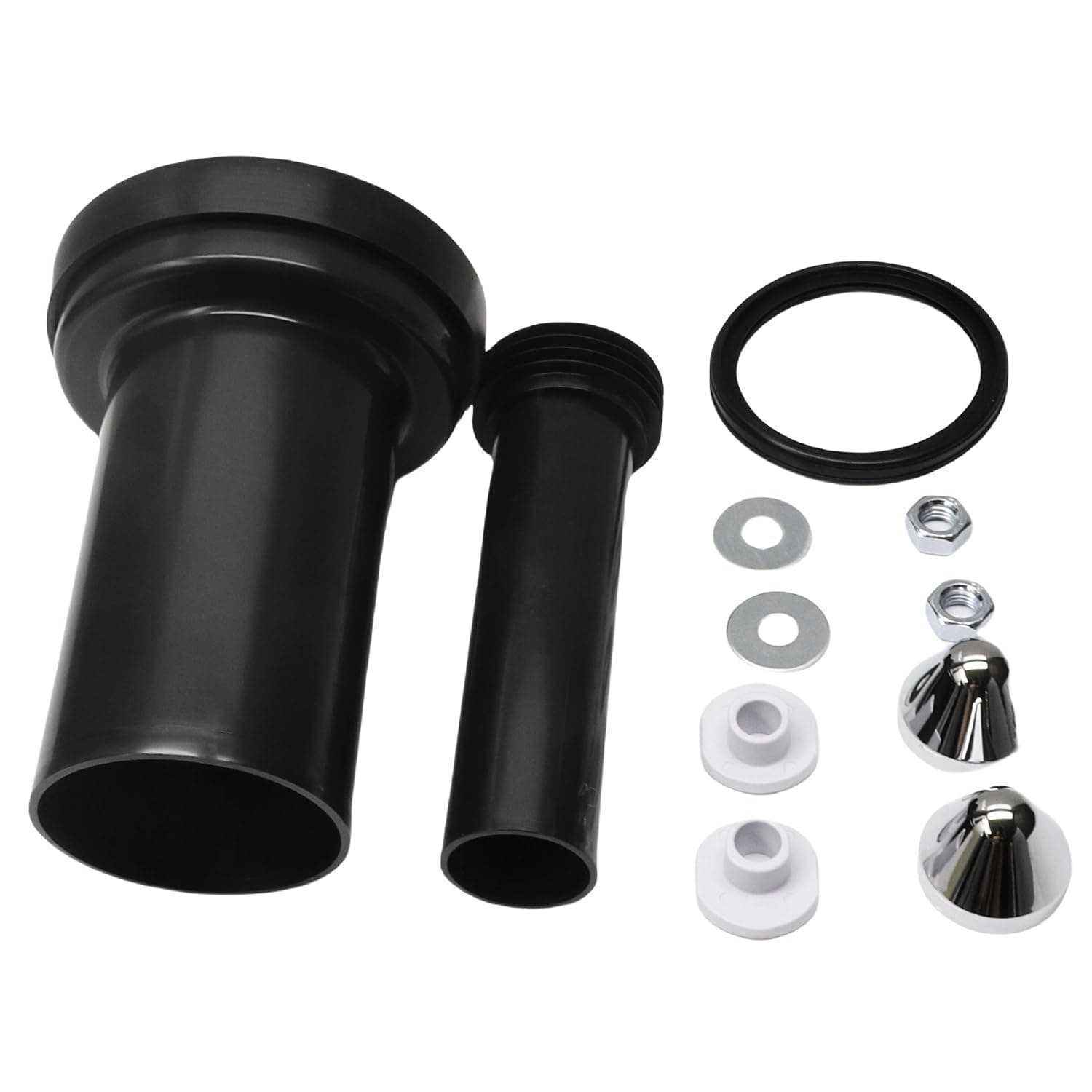 Wall Hung Toilet Connector Set for Geberit 152.404.46.1 Hidden Tank, Wall Hung Toilet Gasket & Toilet Parts, Black Plastic